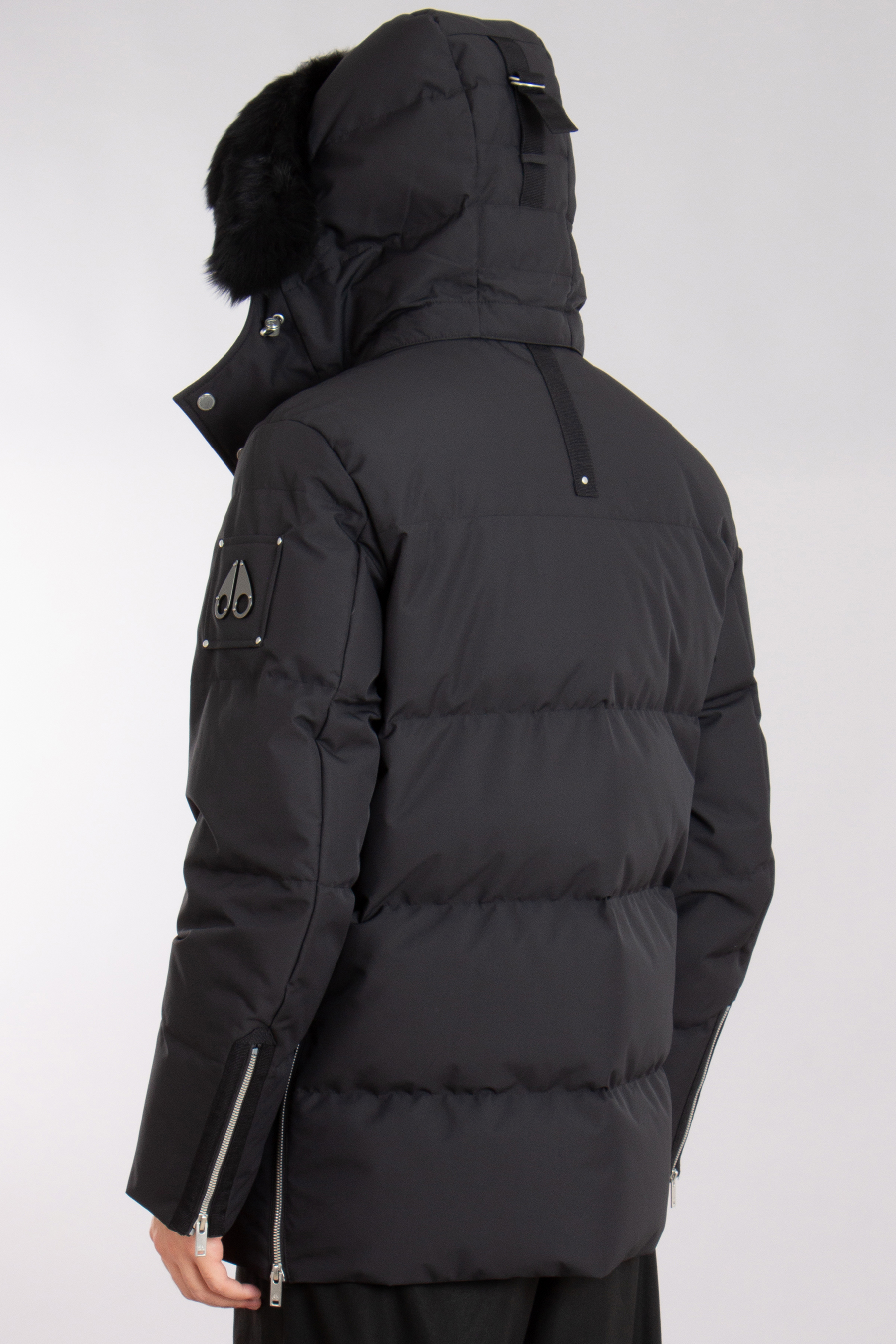 MOOSE KNUCKLES Hooded Down Jacket Cloud 3Q Neoshear