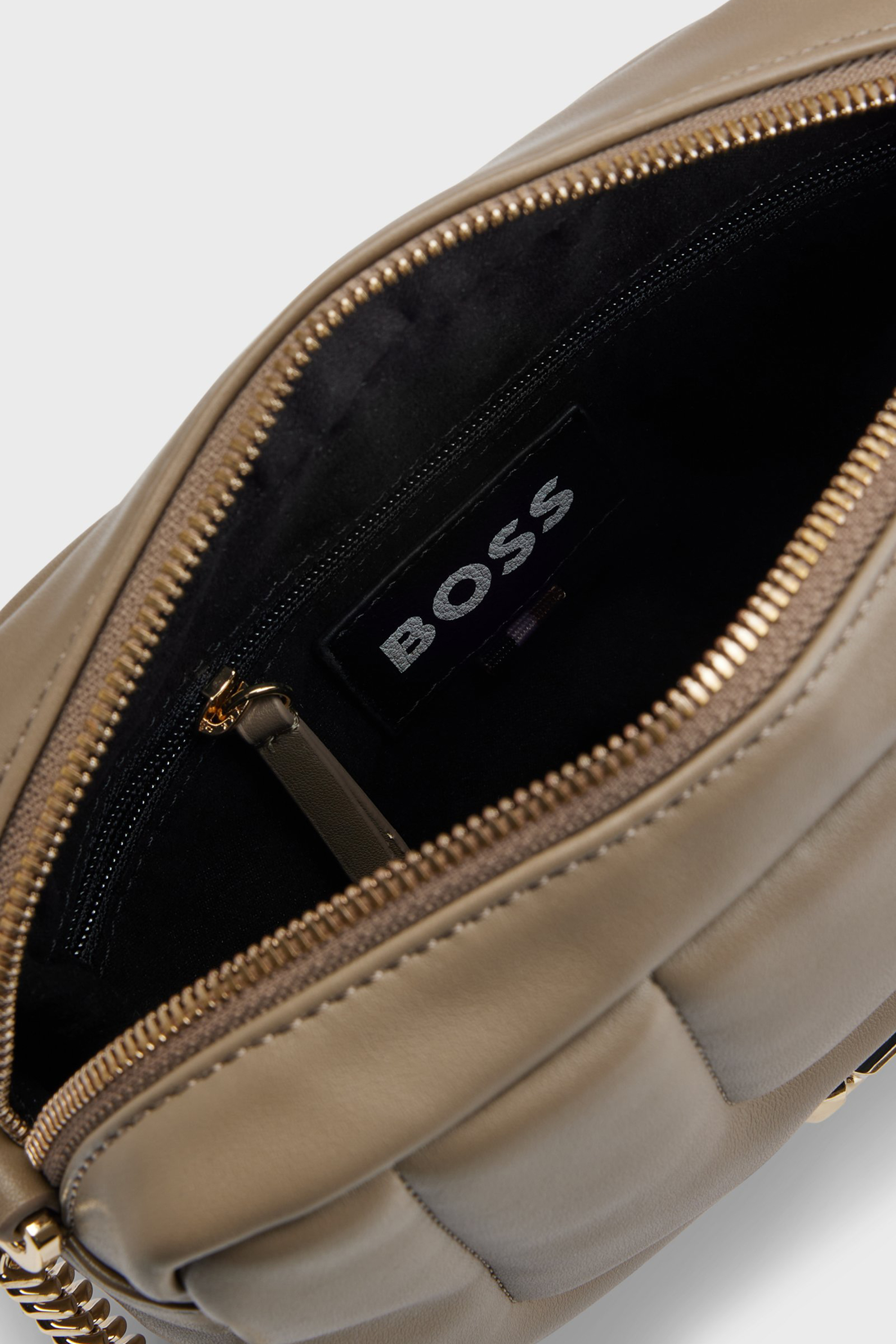 BOSS Quilted Faux Leather Crossbody Bag B_ICON