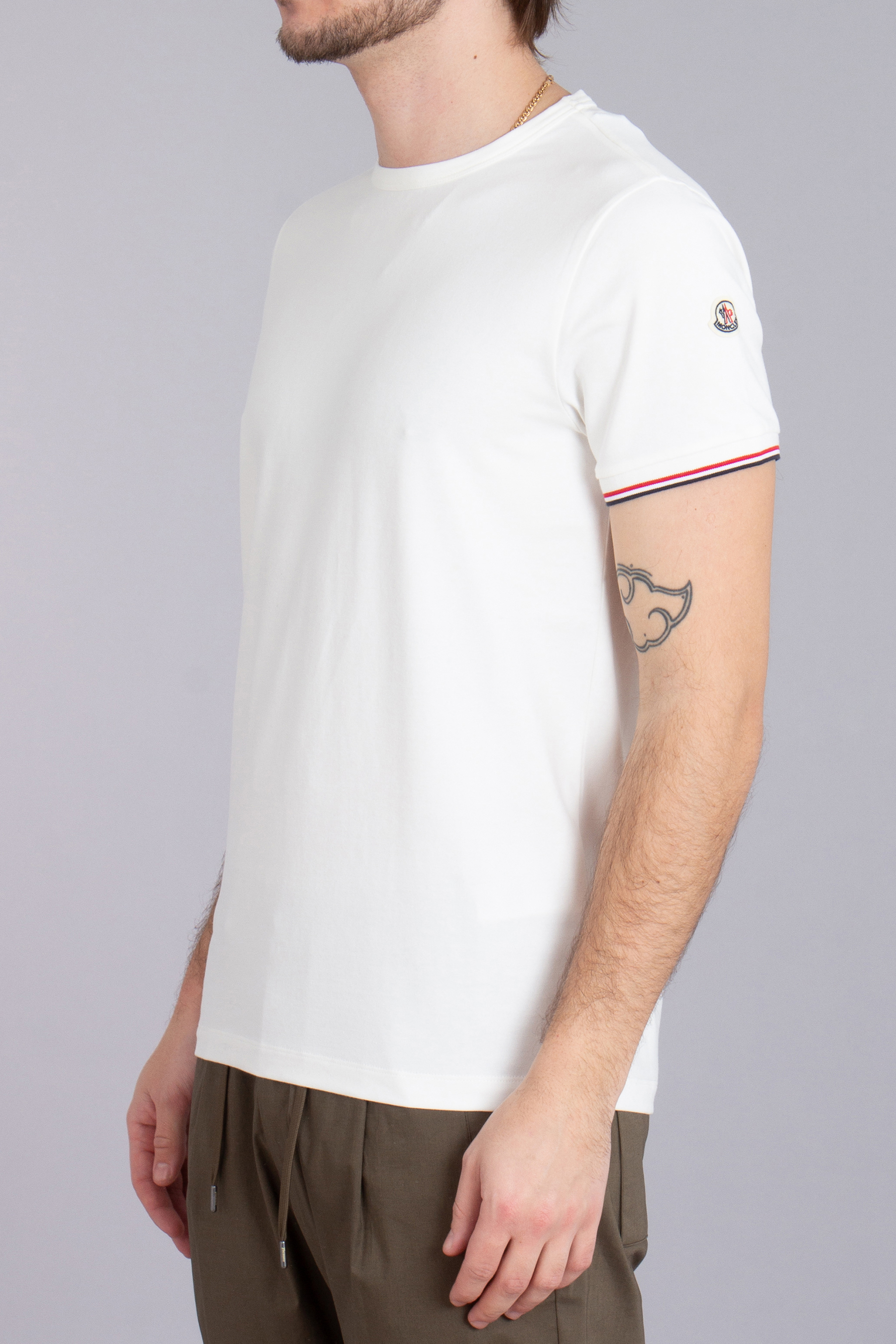 MONCLER Slim Fit Stretch Cotton Jersey T-Shirt