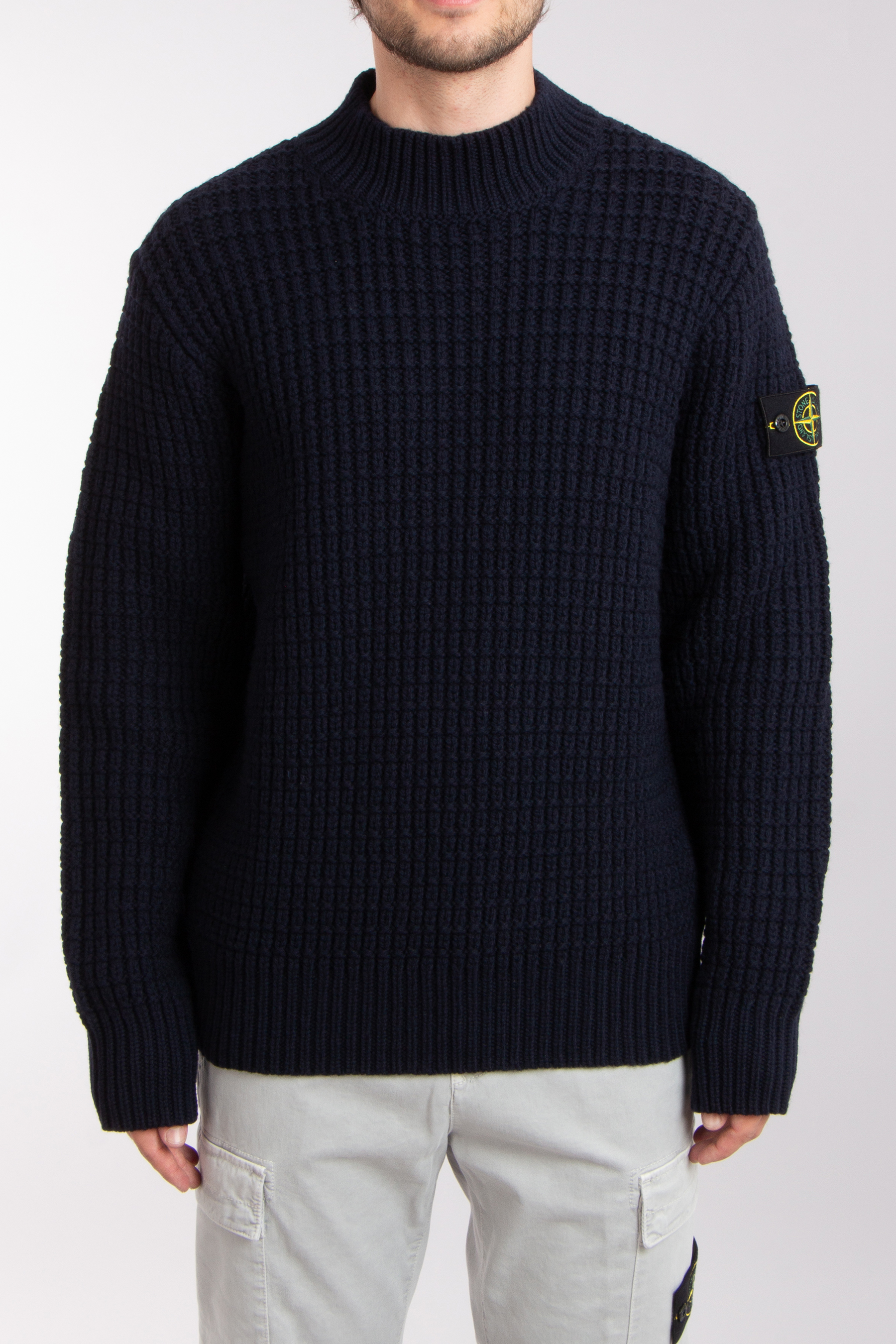 STONE ISLAND Virgin Wool Knit Sweater