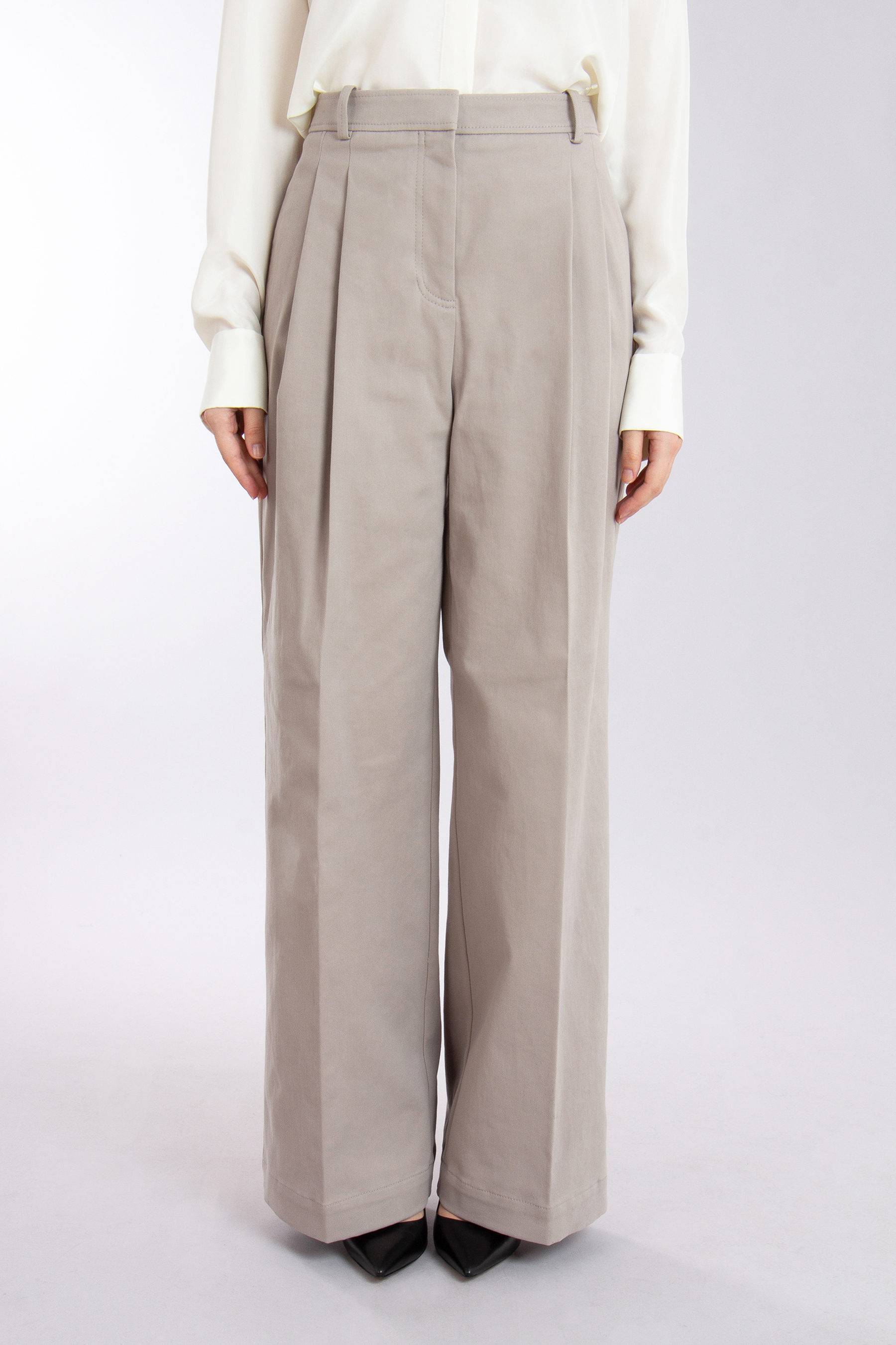 BOSS Relaxed Fitt Cotton Stretch Twill Pants Tiana