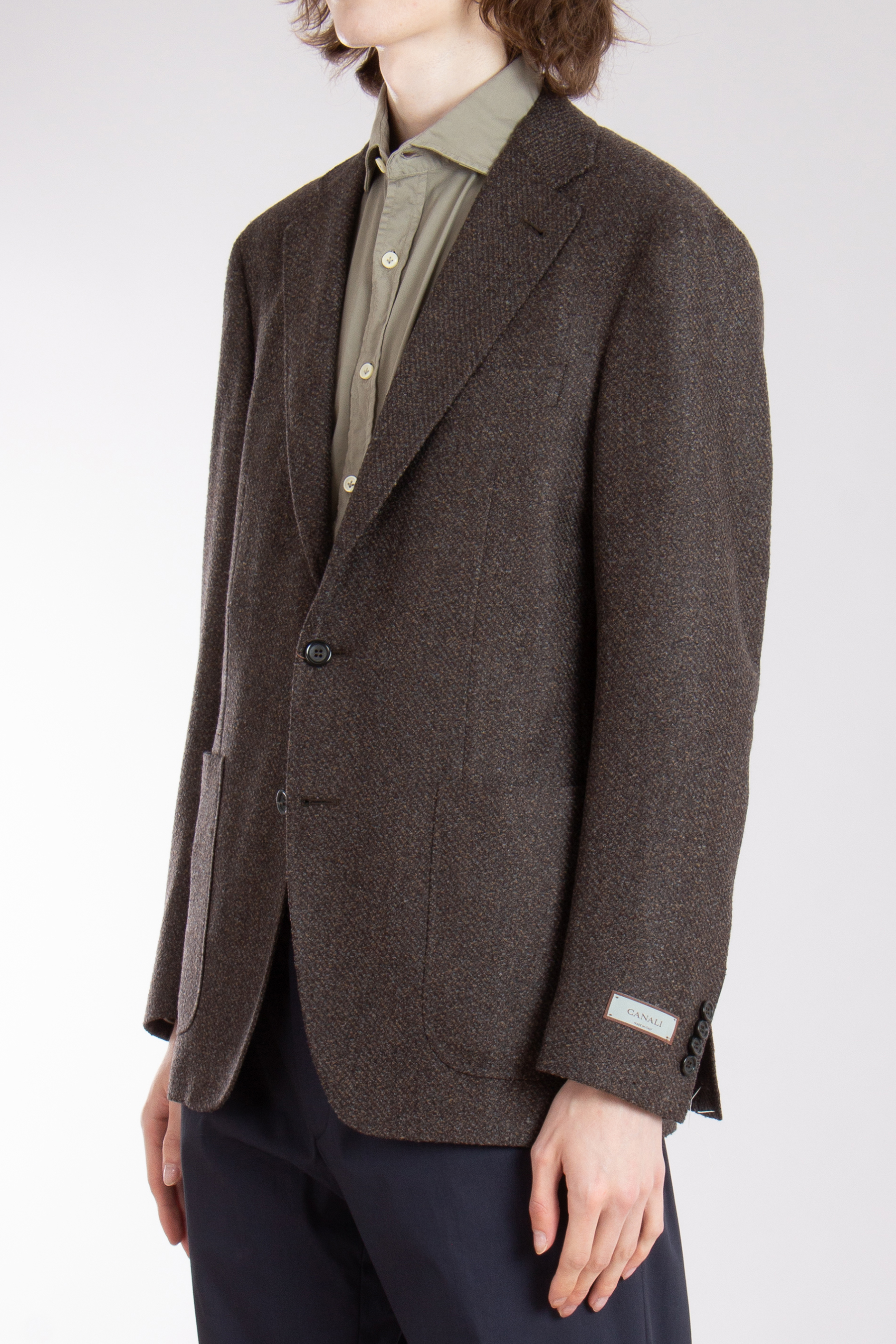 CANALI Modern Fit Wool Blend Tweed Jacket Kei