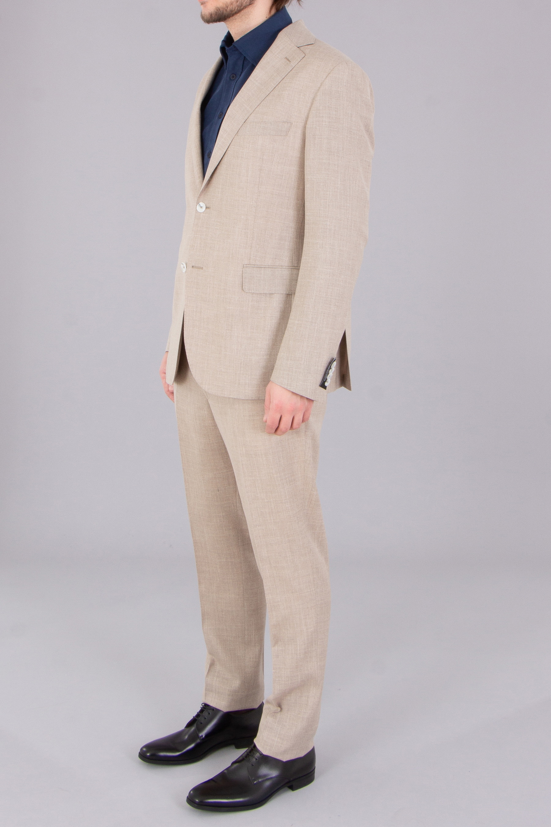 DRESSLER Regular Fit Summertime Wool-Silk-Linen Blend Suit Sean