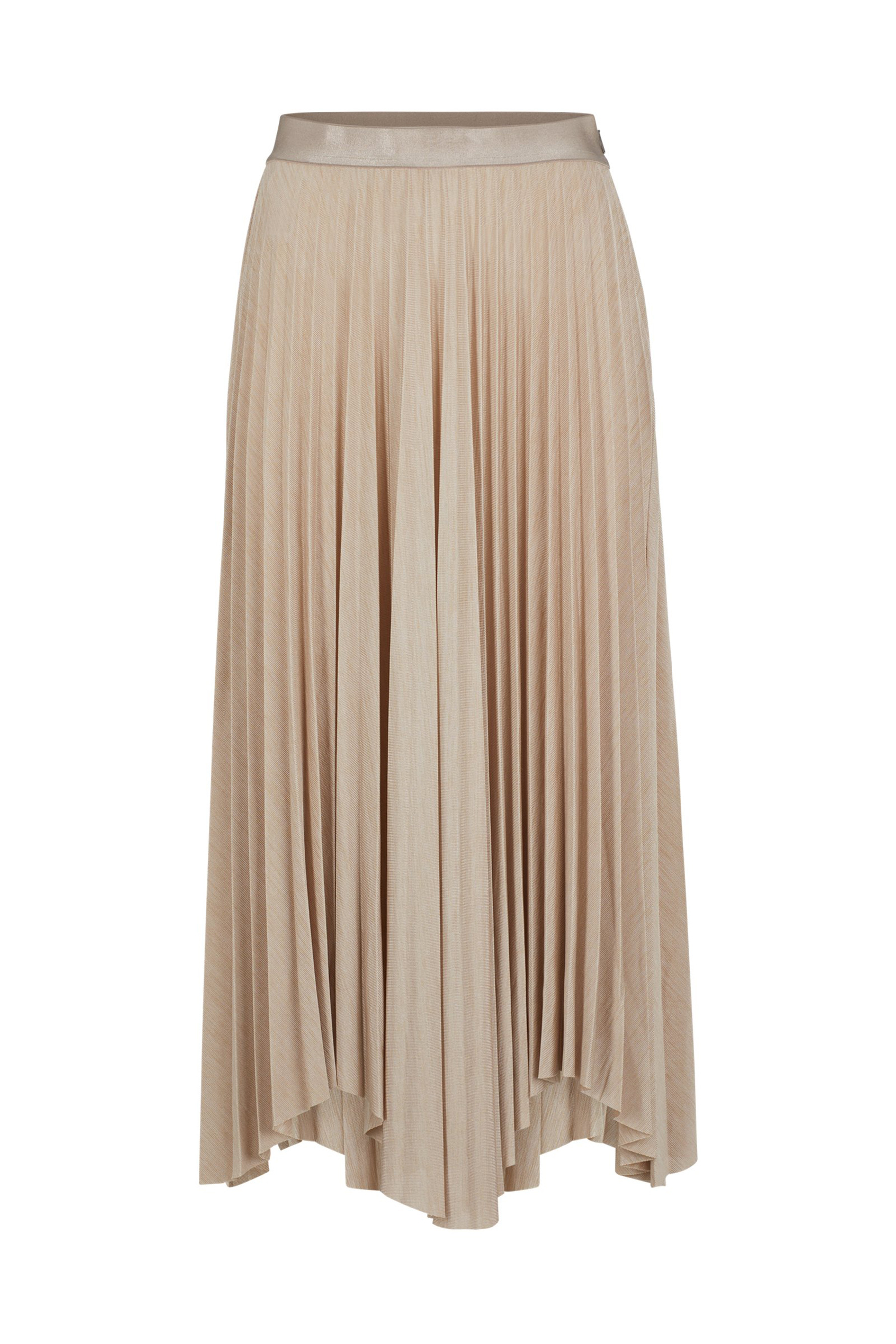 BOSS Pleated Recycled Stretch Jersey Skirt