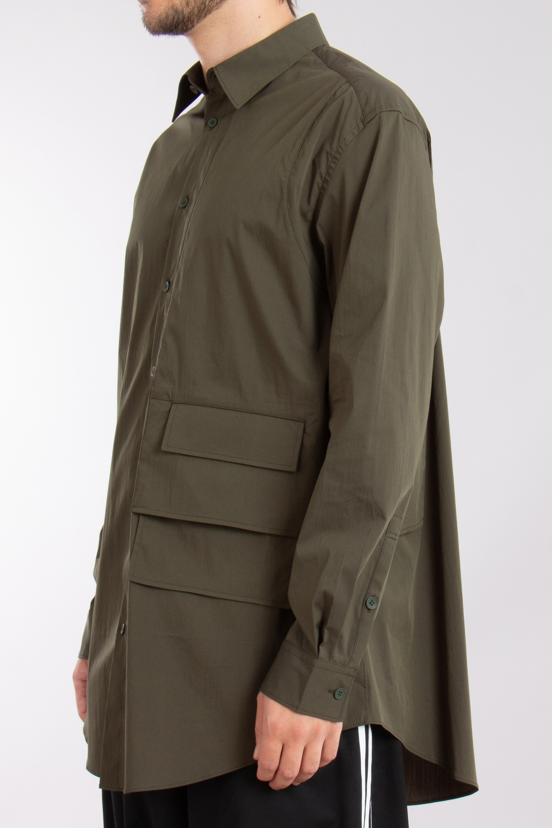 Y-3 Oversized Cotton-Nylon Stretch Overshirt