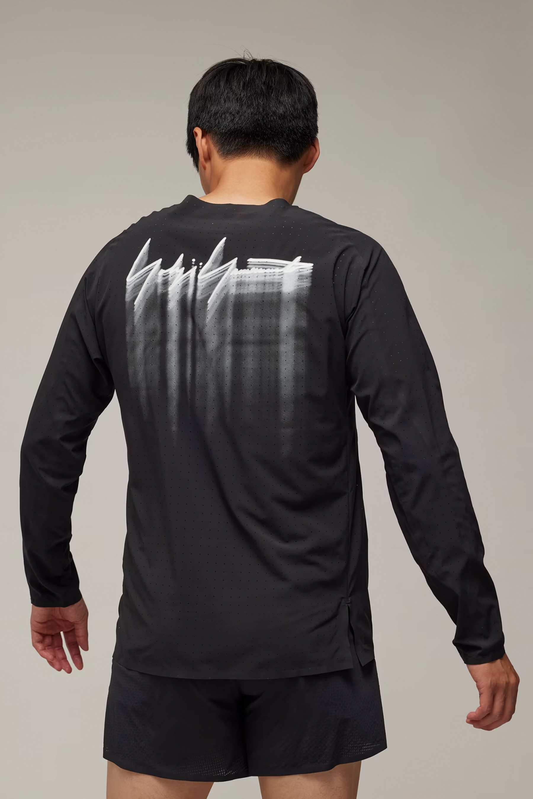 Y-3 Recycled Woven Stretch Running Long Sleeve T-Shirt