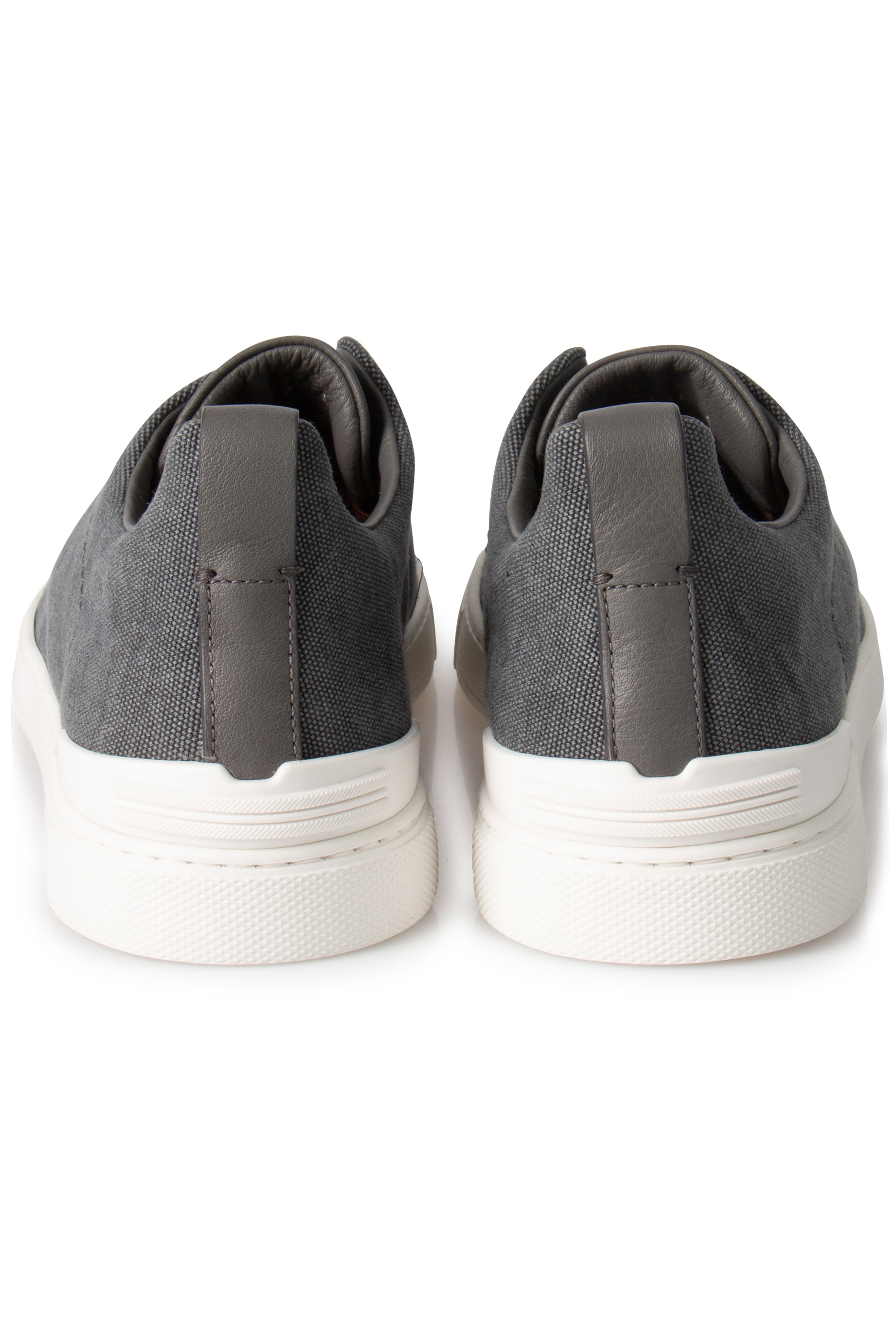 ZEGNA Canvas Sneakers Triple Stitch