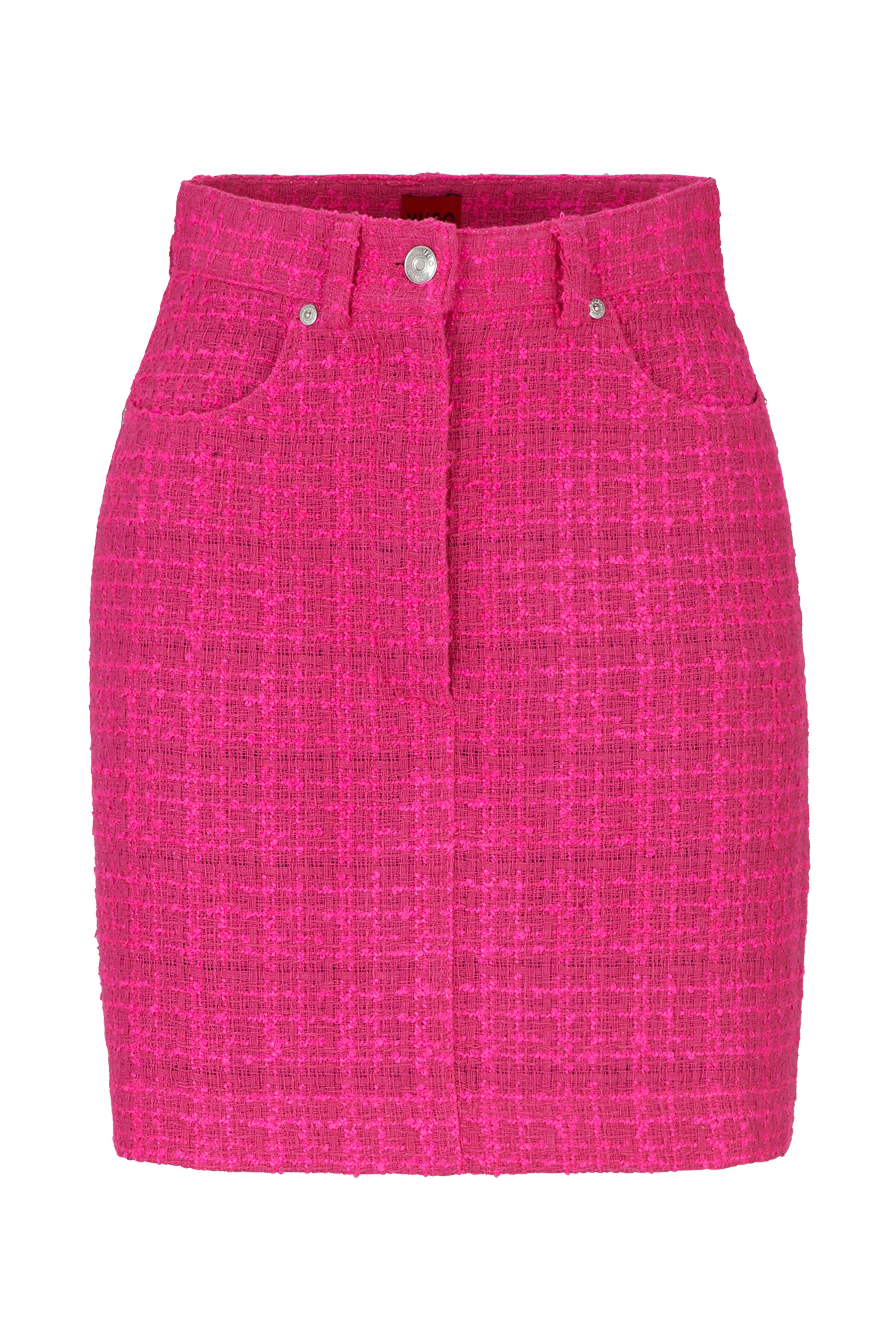 HUGO Patterned Bouclé Mini Skirt Rusilata