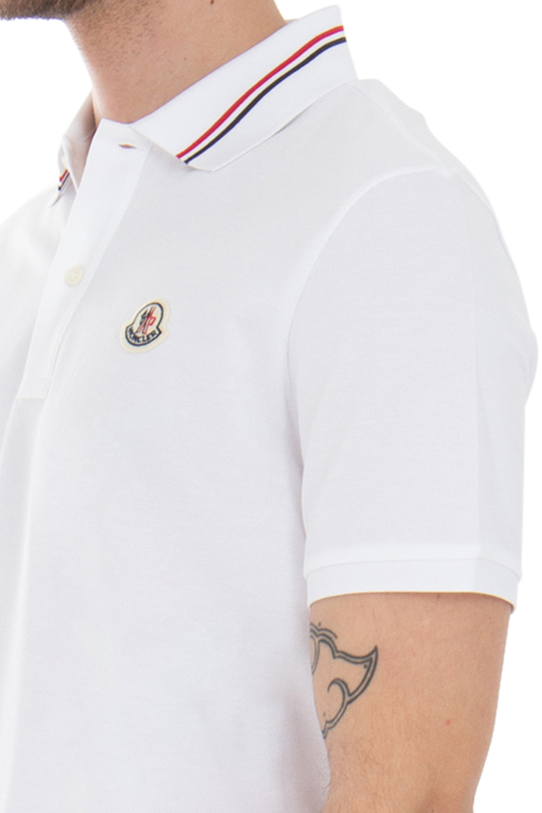 MONCLER Cotton Piqué Polo Shirt