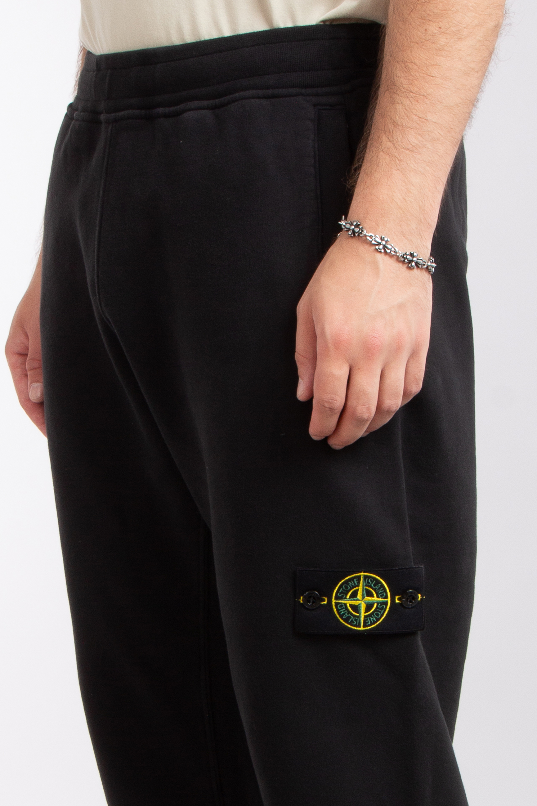 STONE ISLAND Brushed Organic Cotton Fleece Sweatpants