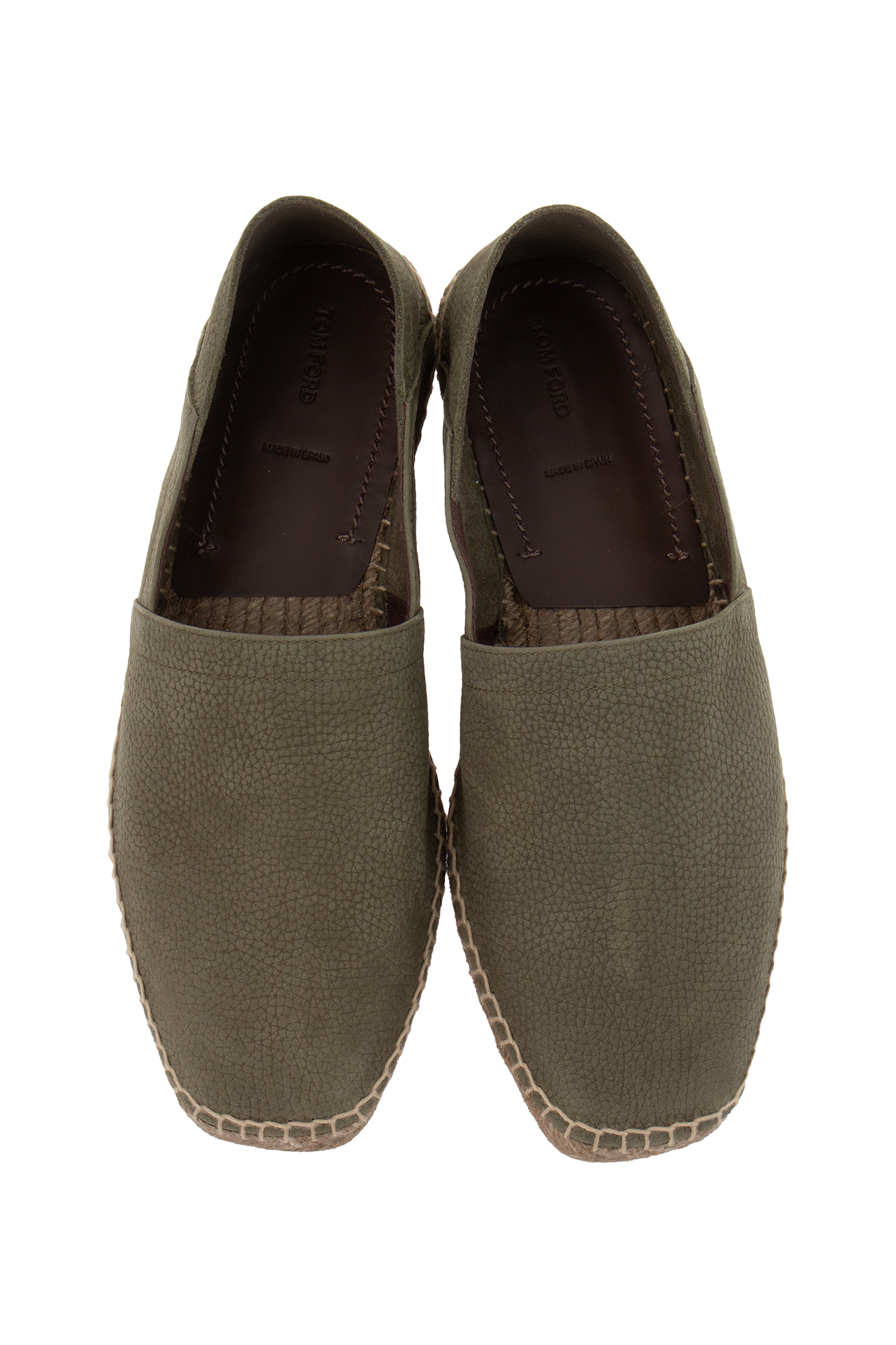 TOM FORD Grained Leather Espadrilles Barnes