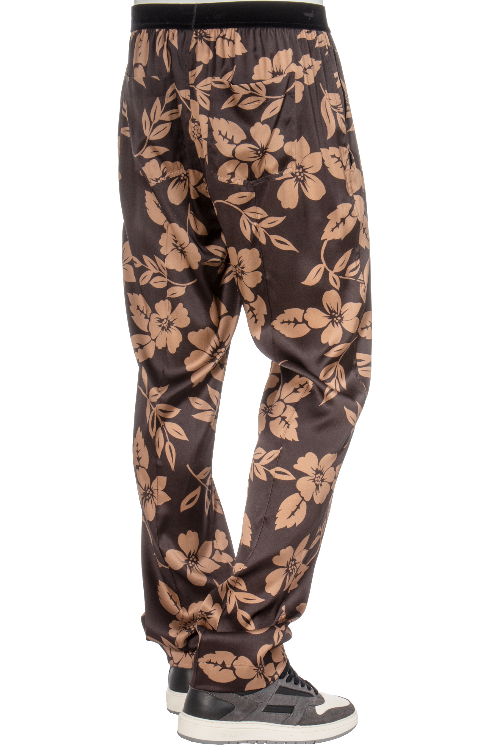 TOM FORD Flower Print Silk Pajama Pants