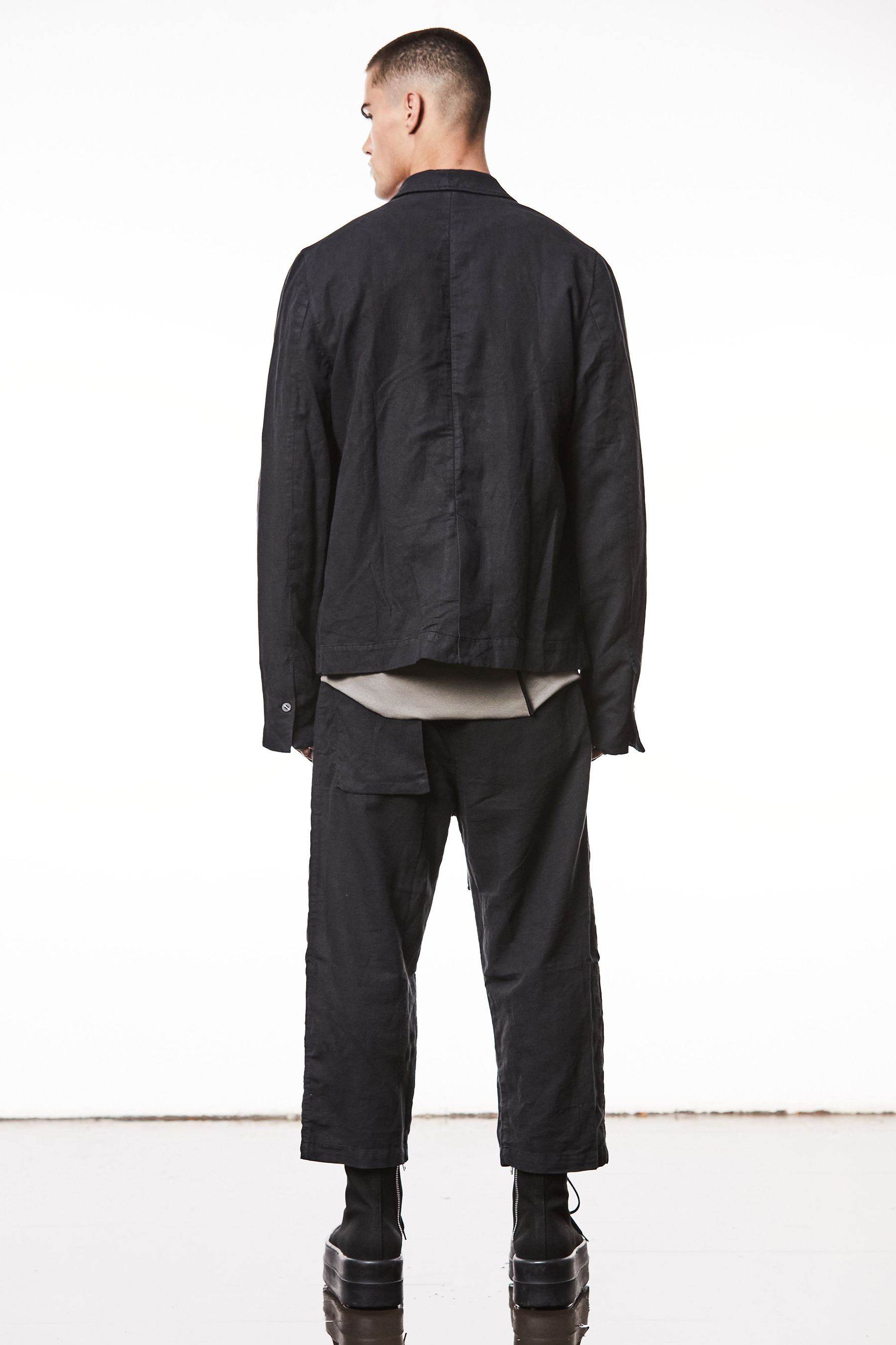 THOM KROM Relaxed Fit Linen-Cotton Blend Jacket