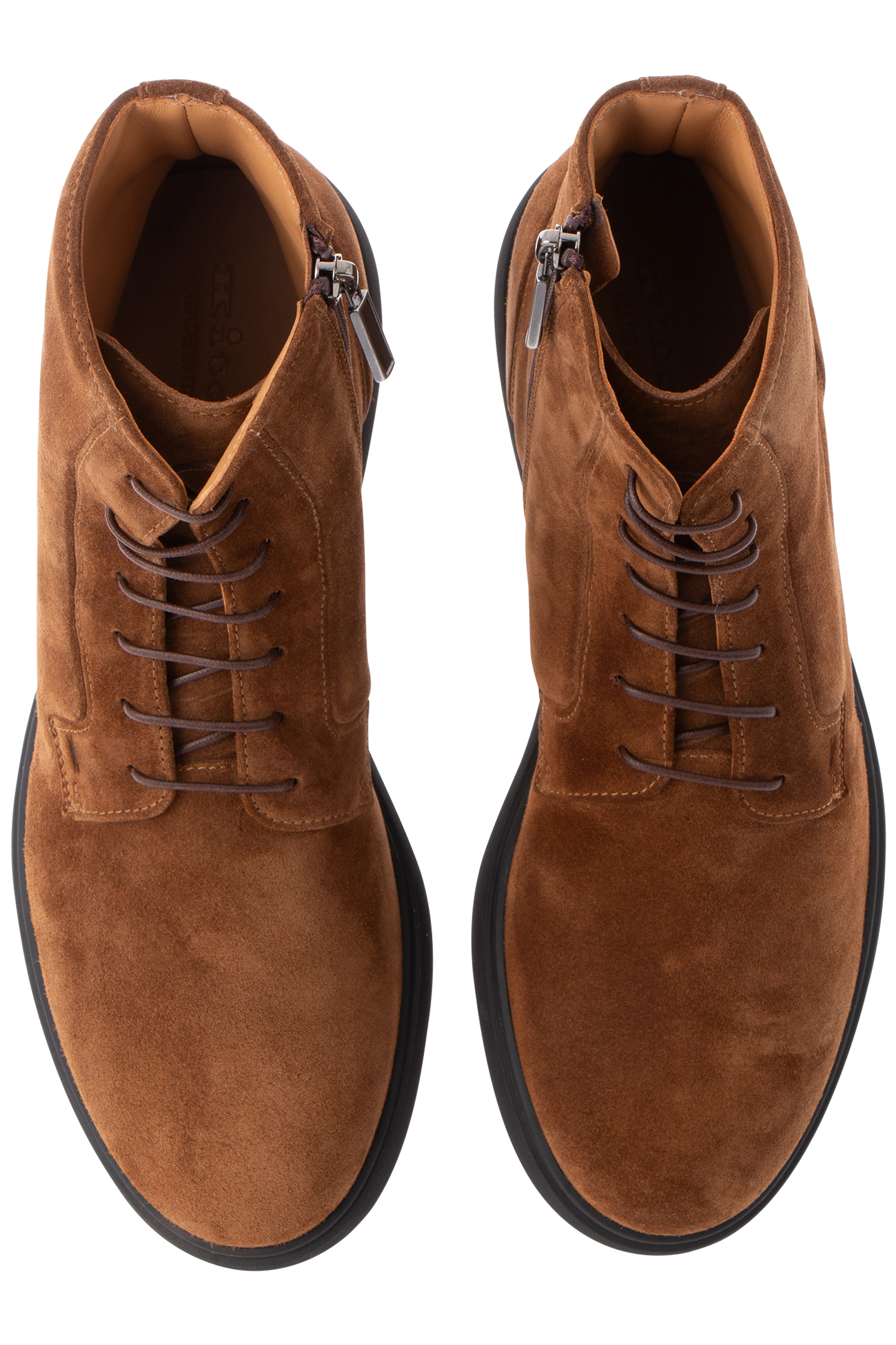 KITON Padded Calf Suede Ankle Boots