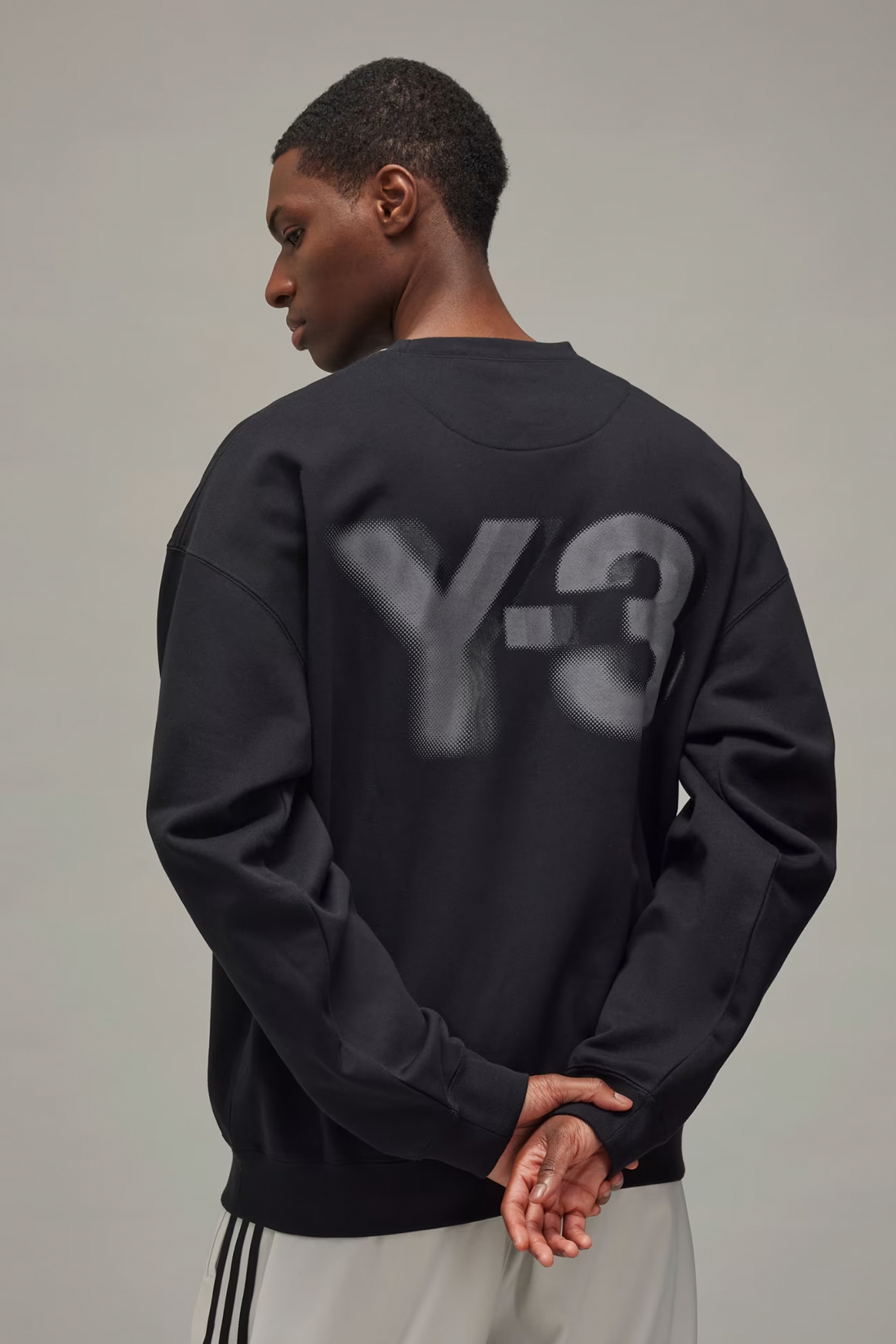 Y-3 Printed Cotton Blend French Terry Sweatshirt