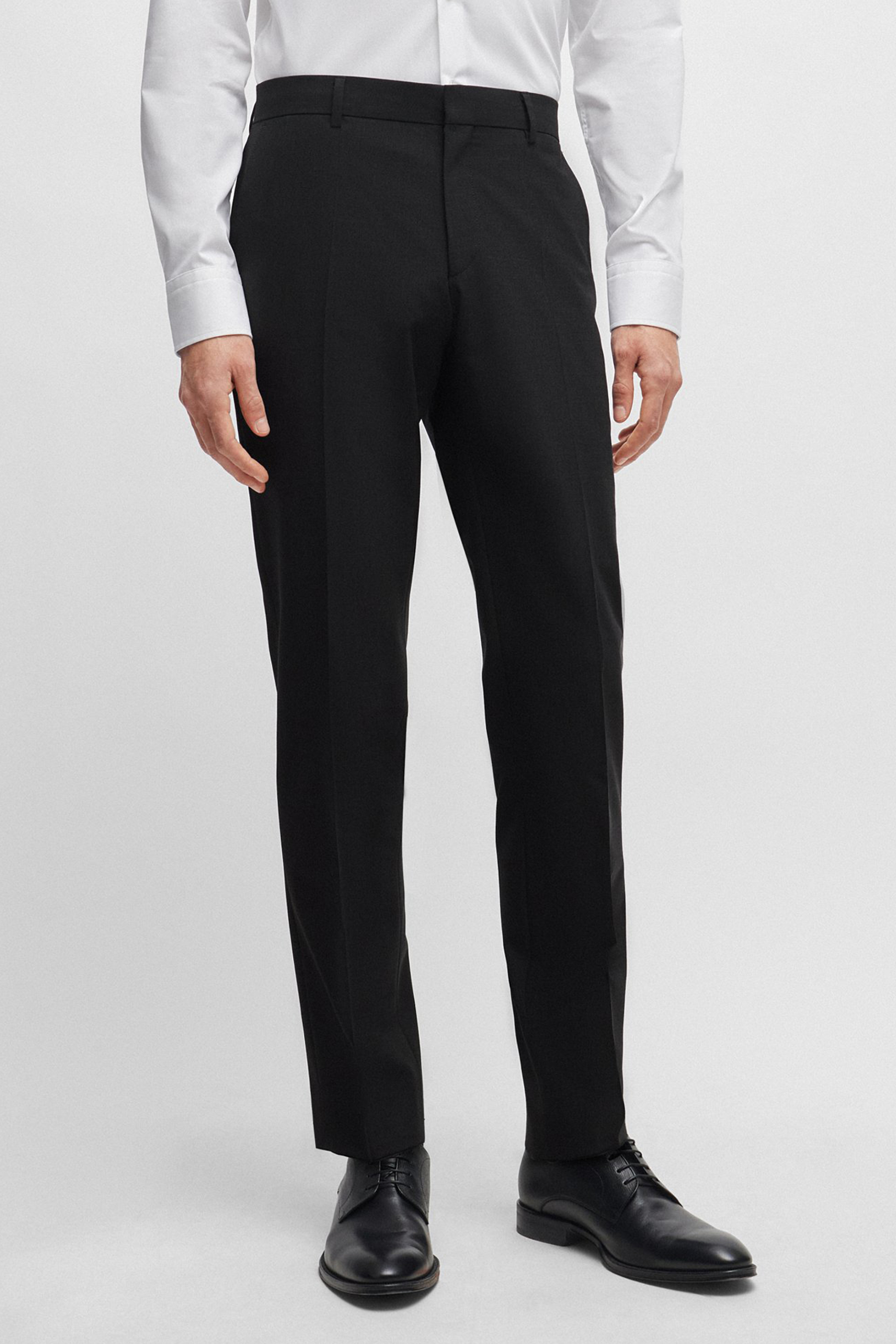 BOSS Slim Fit Virgin Wool Stretch Pants H-Genius