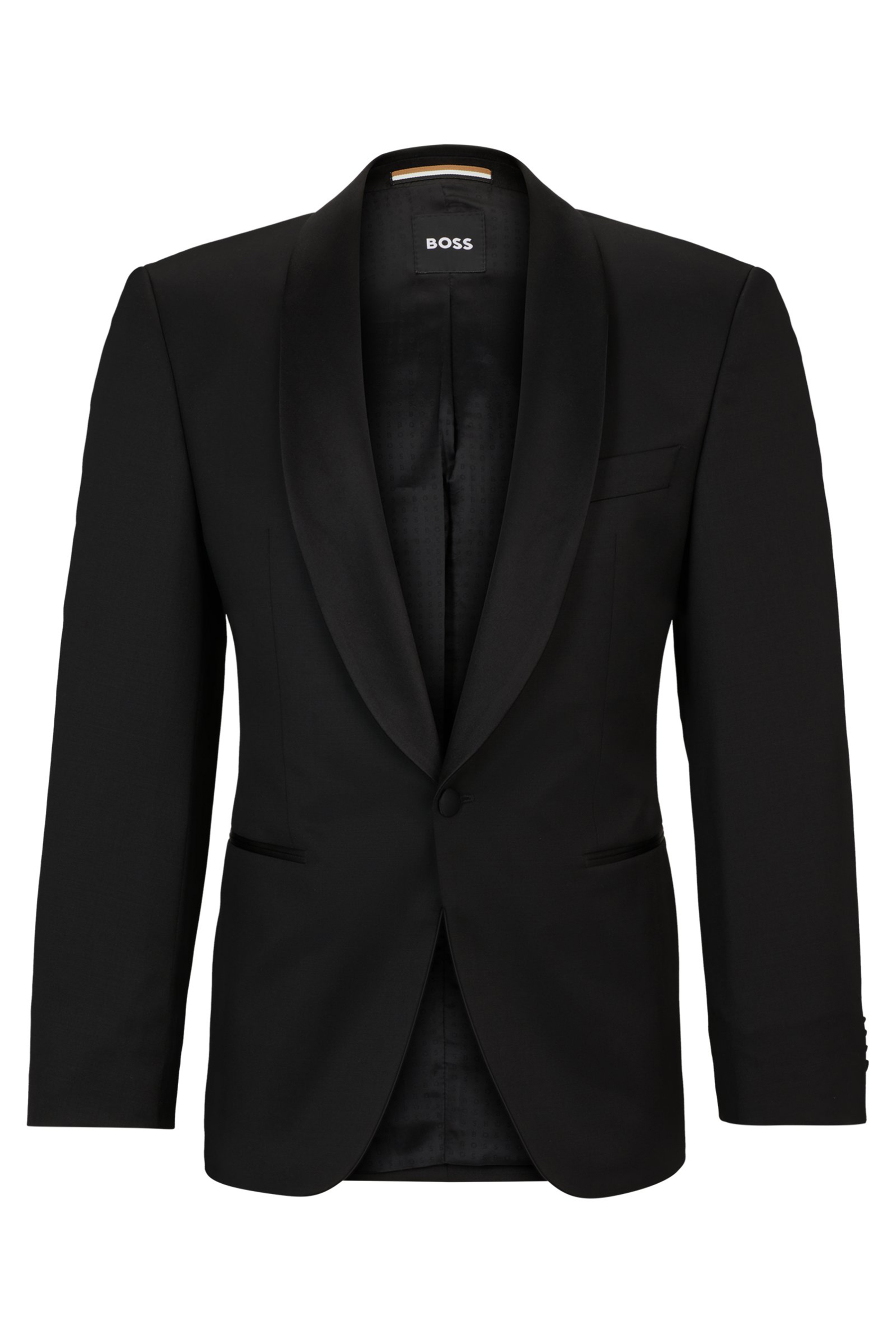 BOSS Virgin Wool Serge Tuxedo Jacket H-Jeckson