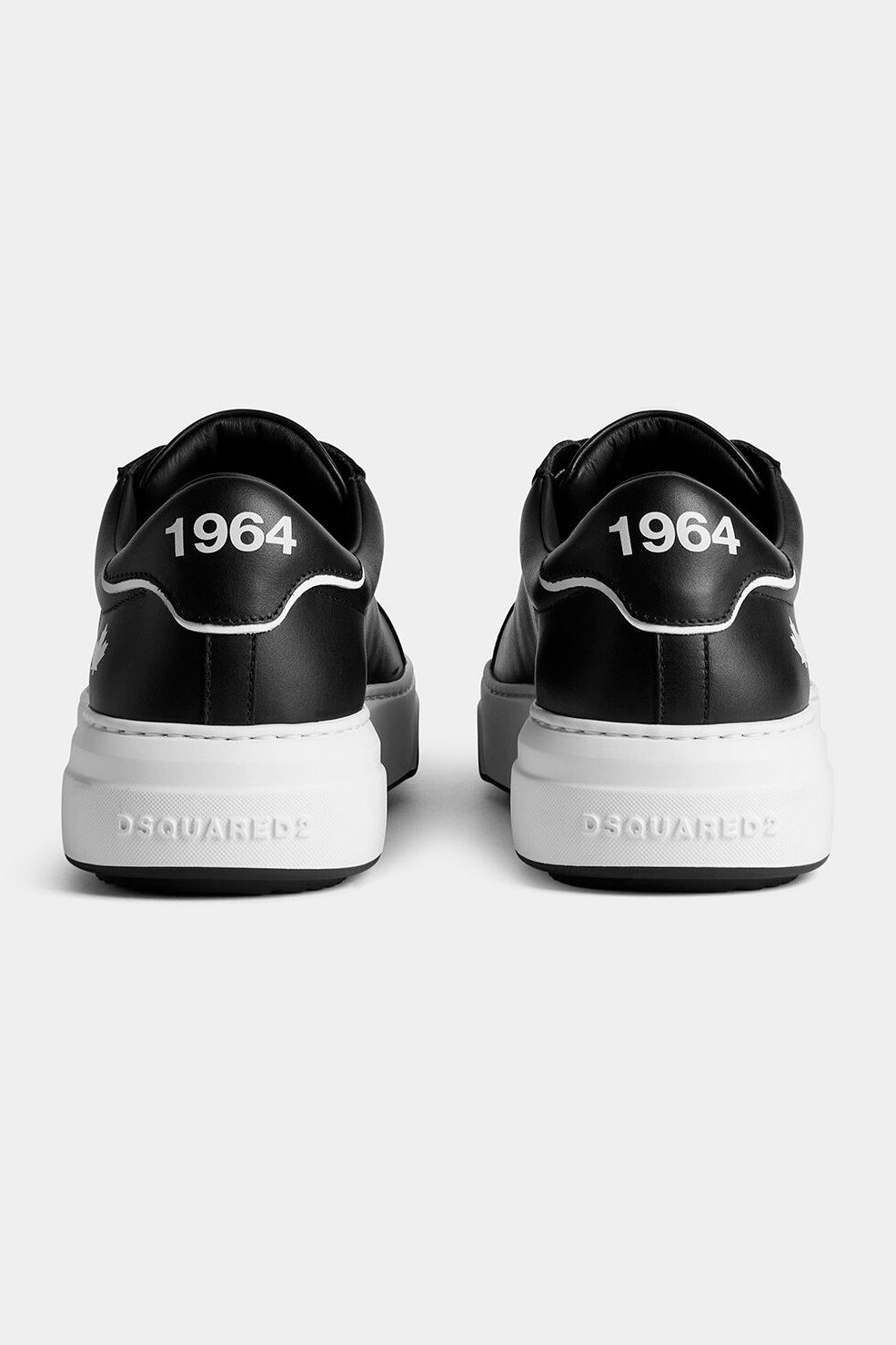 DSQUARED2 Low Calf Leather Sneakers Bumper