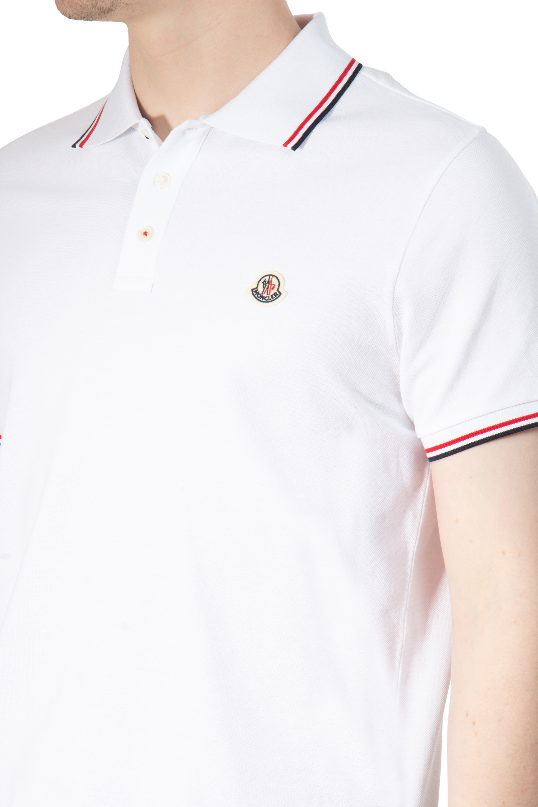 MONCLER Cotton Piqué Polo Shirt