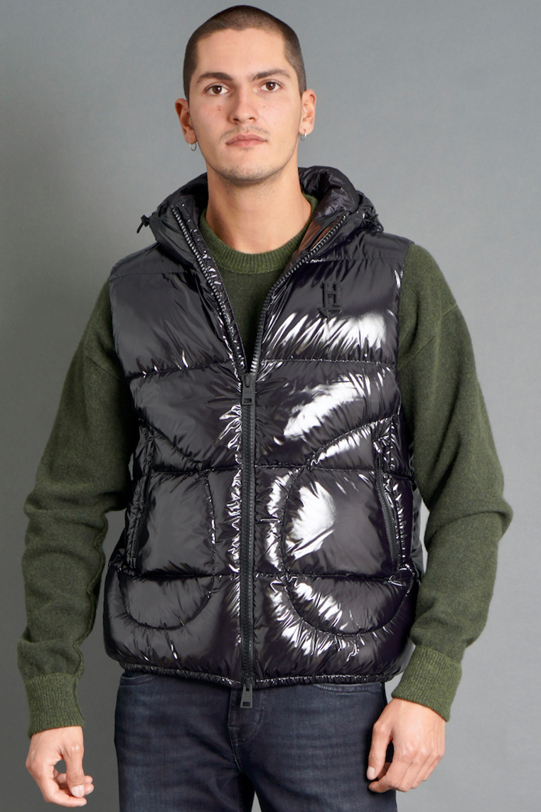 HERNO Gloss Hooded Down Vest