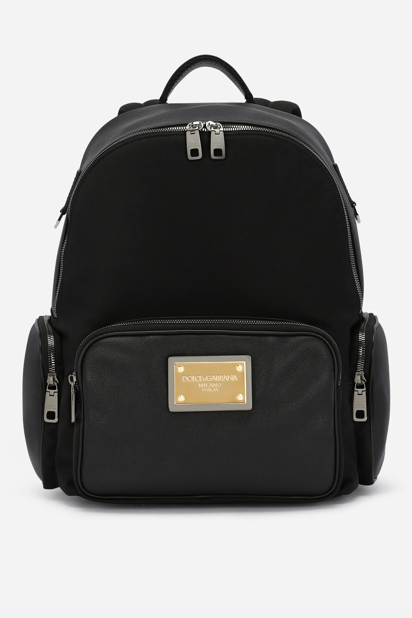 DOLCE & GABBANA Leather & Nylon Backpack