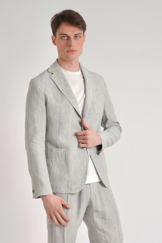 EMPORIO ARMANI Linen Jacket | 56 | D41G43D1448606//56