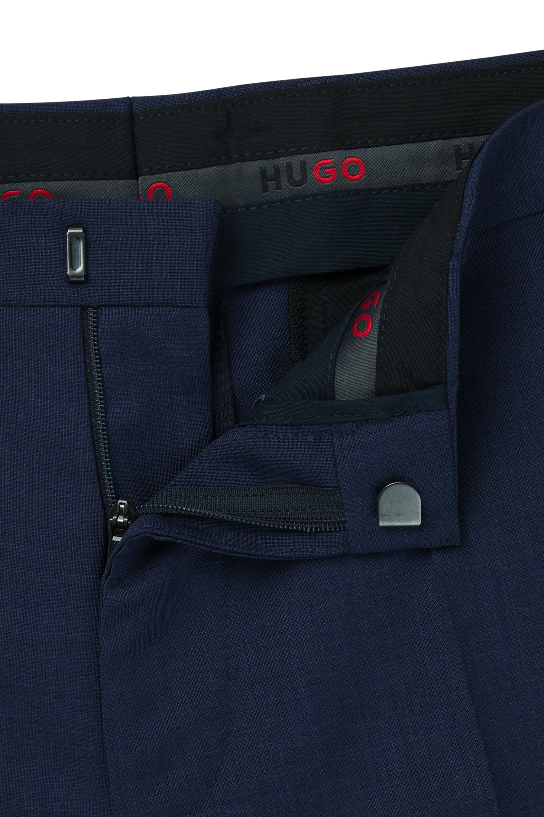 HUGO Extra Slim Fit Virgin Wool Suit Pants Hesten