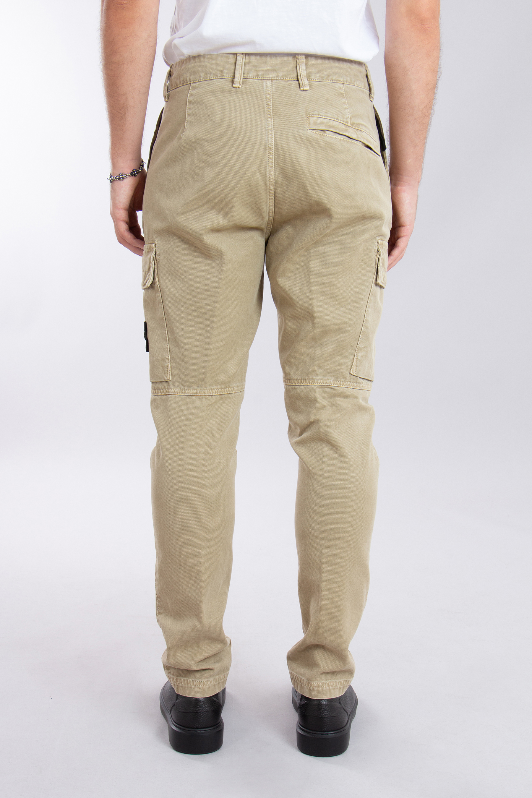 STONE ISLAND Regular Tapered Fit Cotton Cargo Pants