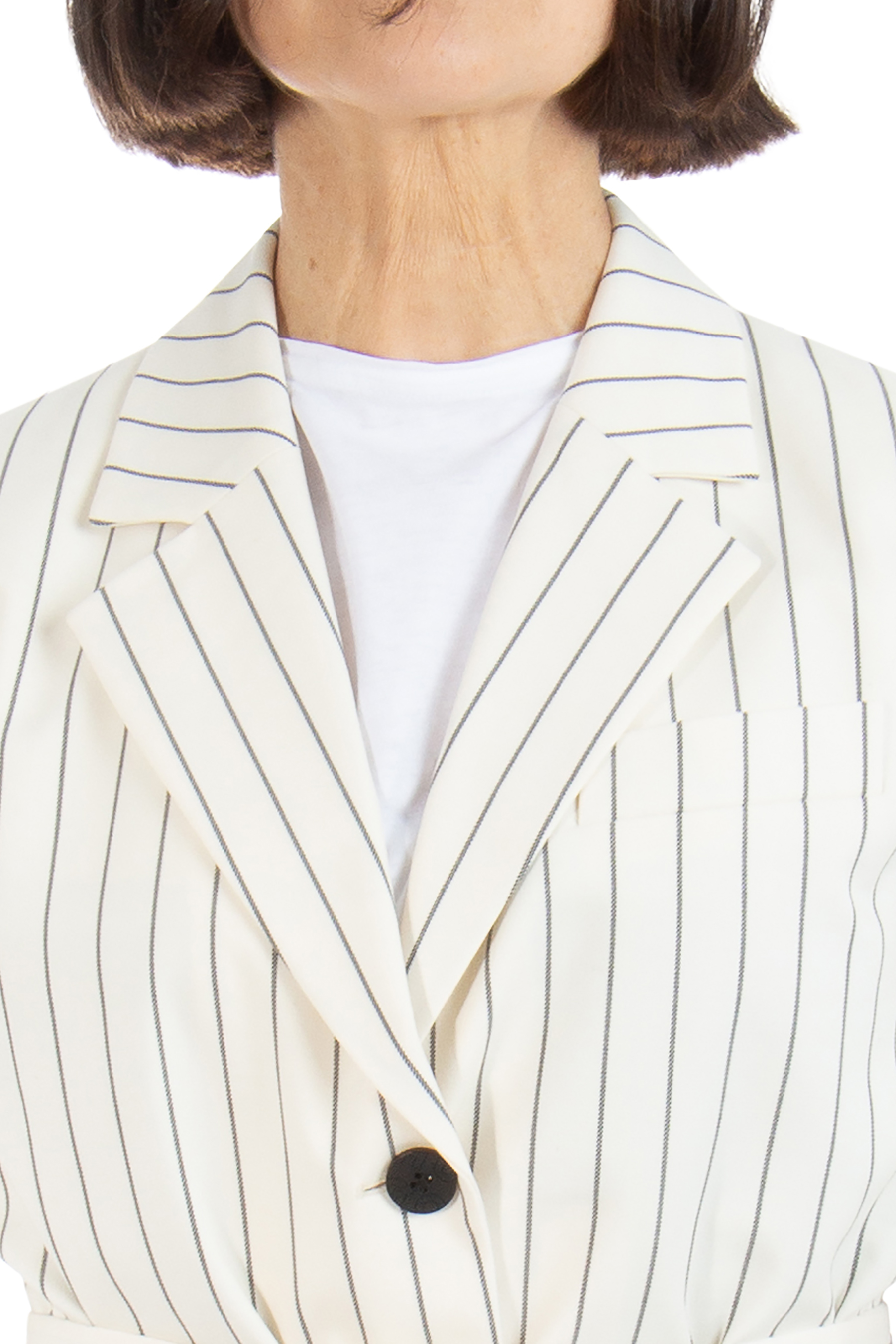 HUGO Striped Cotton Blend Blazer Aeva 