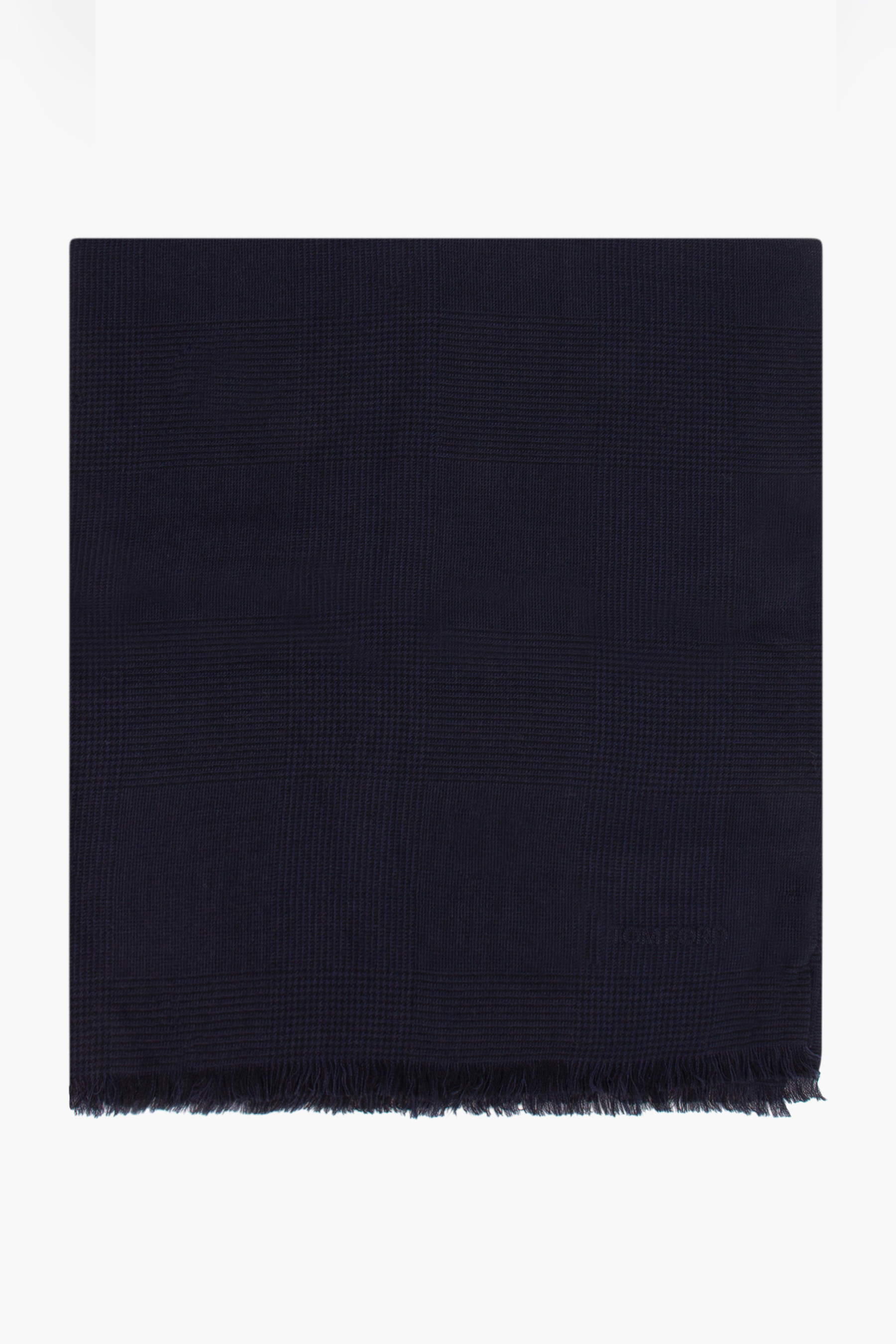 TOM FORD Prince Of Wales Wool Scarf