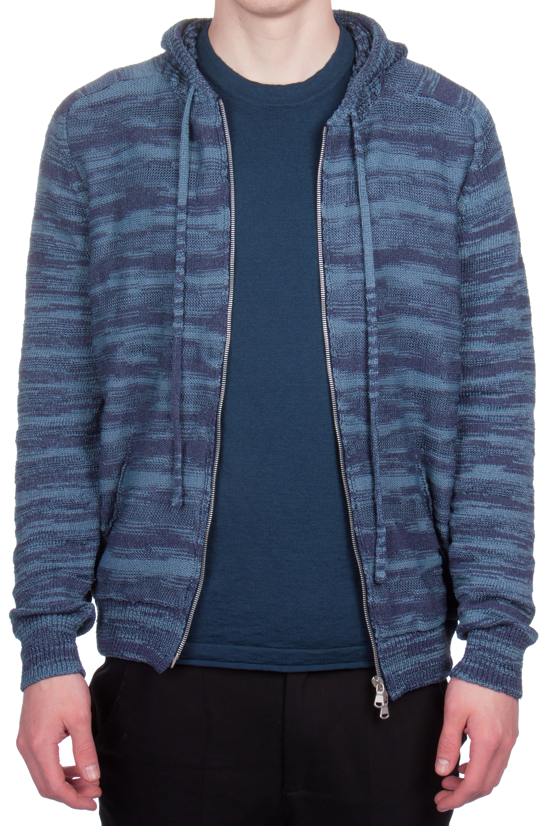 ROBERTO COLLINA Knit Zip-Hoodie