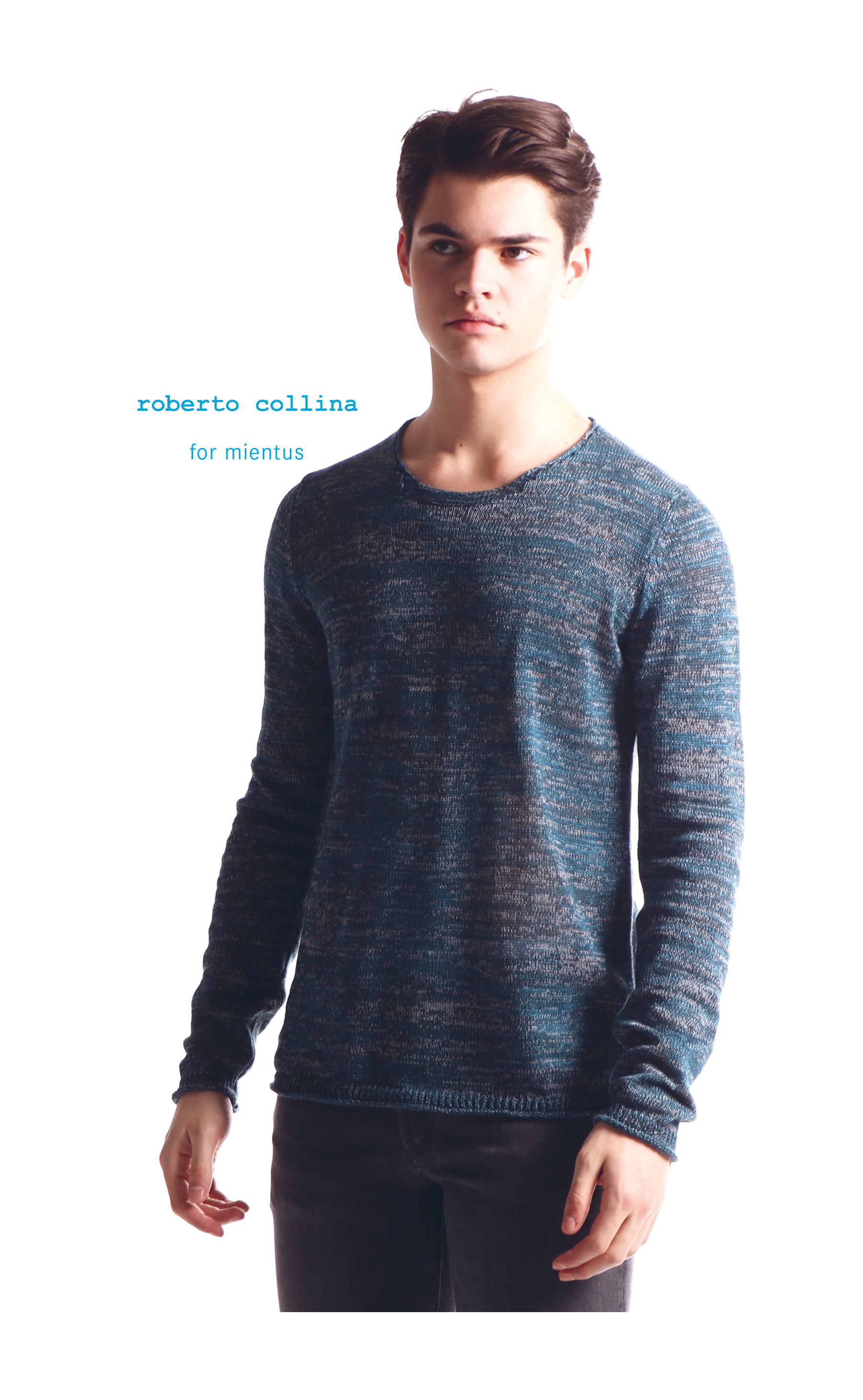 ROBERTO COLLINA Linen Blend Knit Sweater