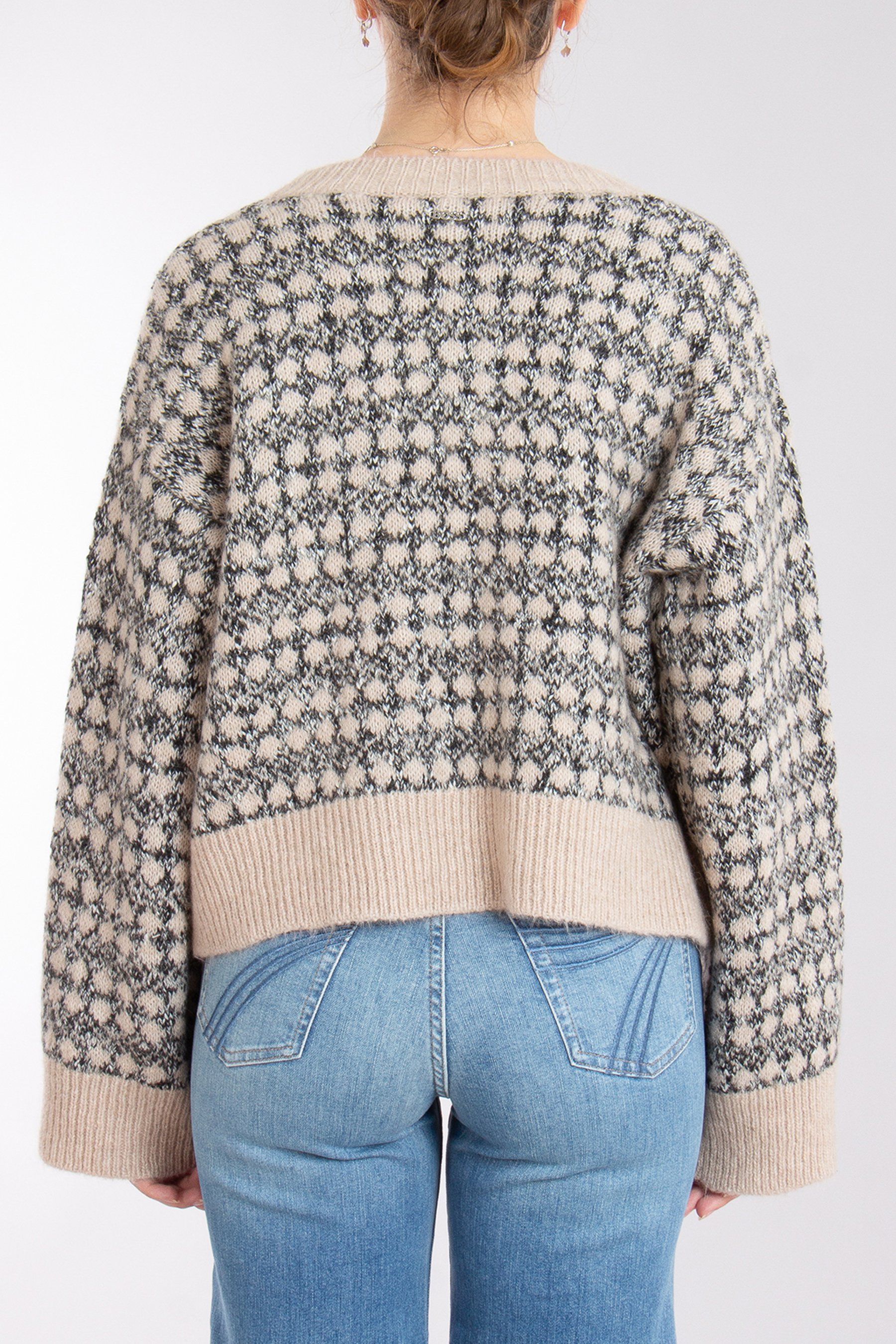 BOSS Patterned Alpaca Blend Sweater Fernade