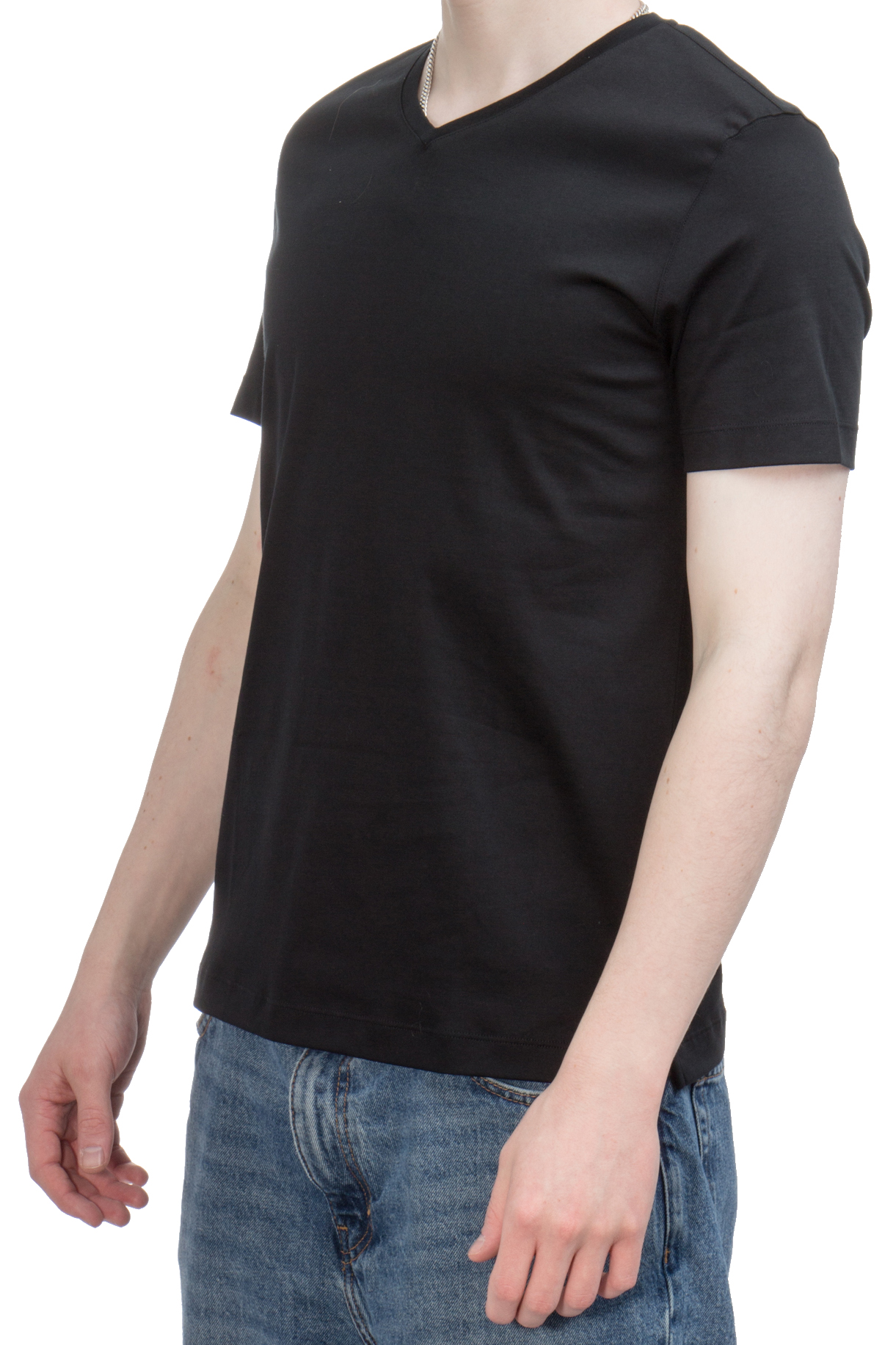 VAN LAACK Swiss Cotton V-Neck T-Shirt