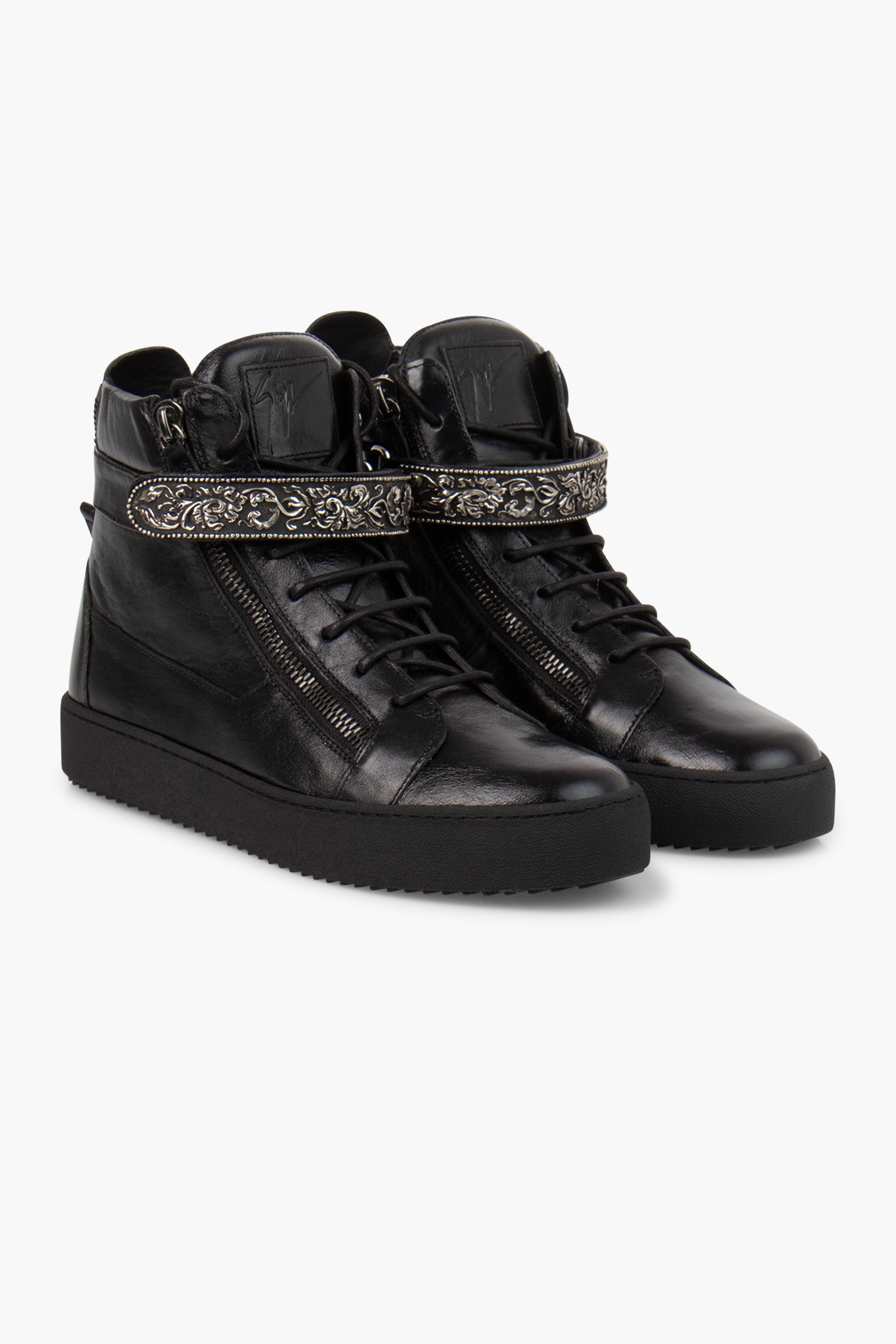 GIUSEPPE ZANOTTI High-Top Leather Sneakers Coby Deluxe