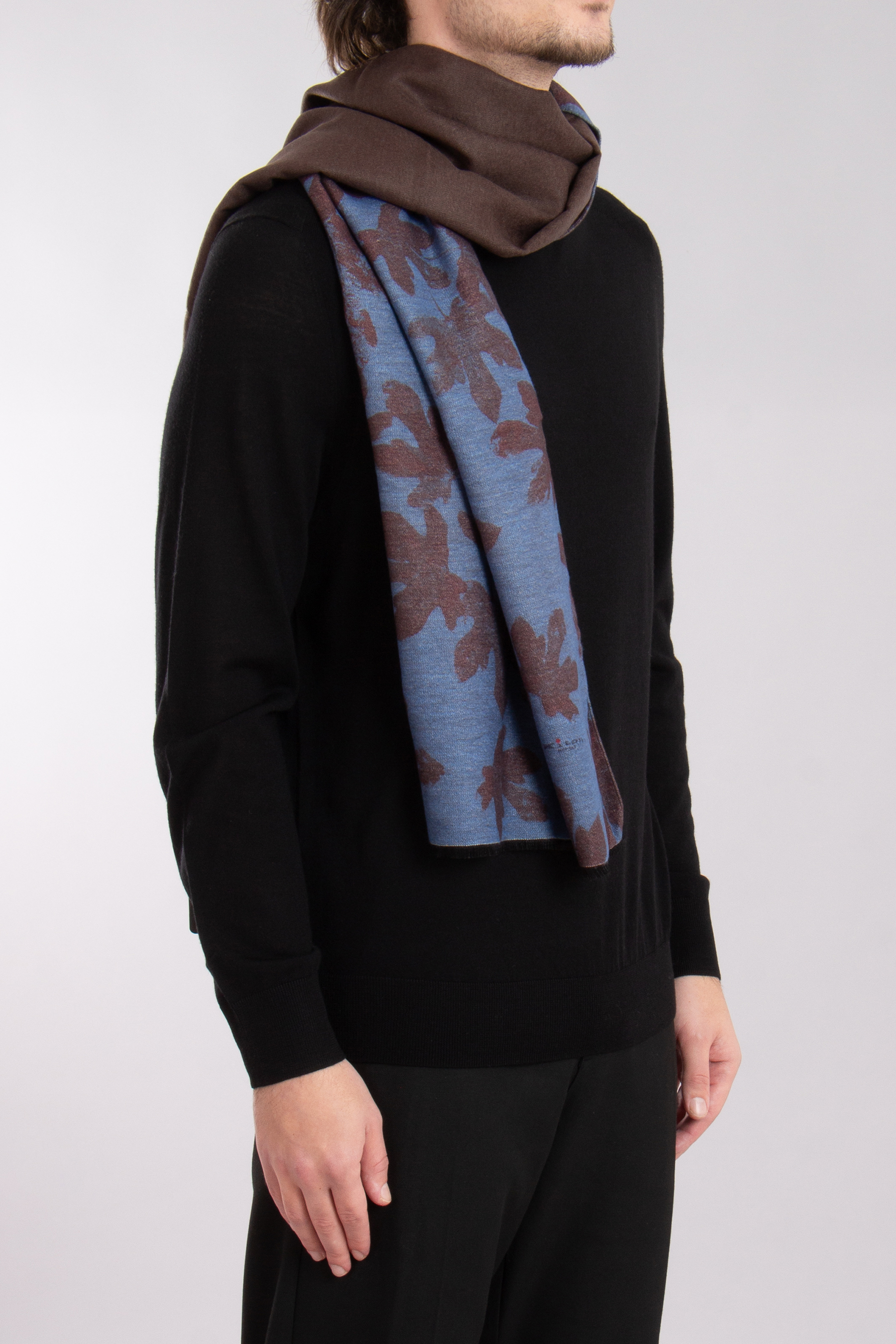 KITON Patterned Silk Scarf