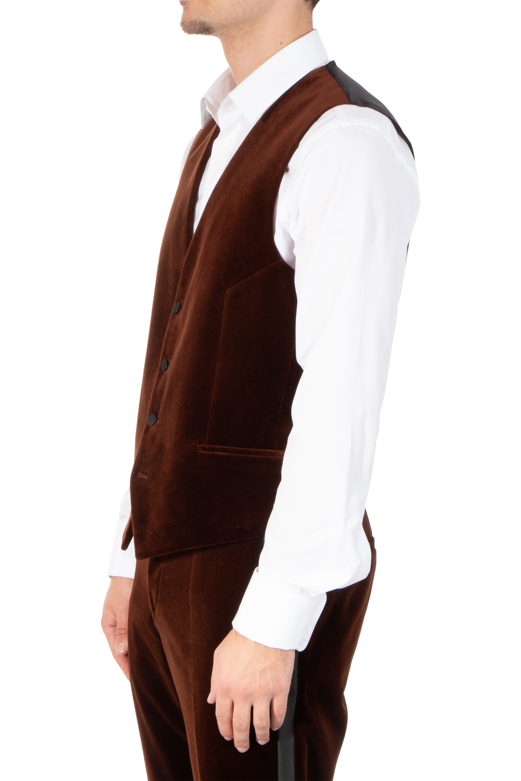 HUGO Cotton Velvet Vest Vin