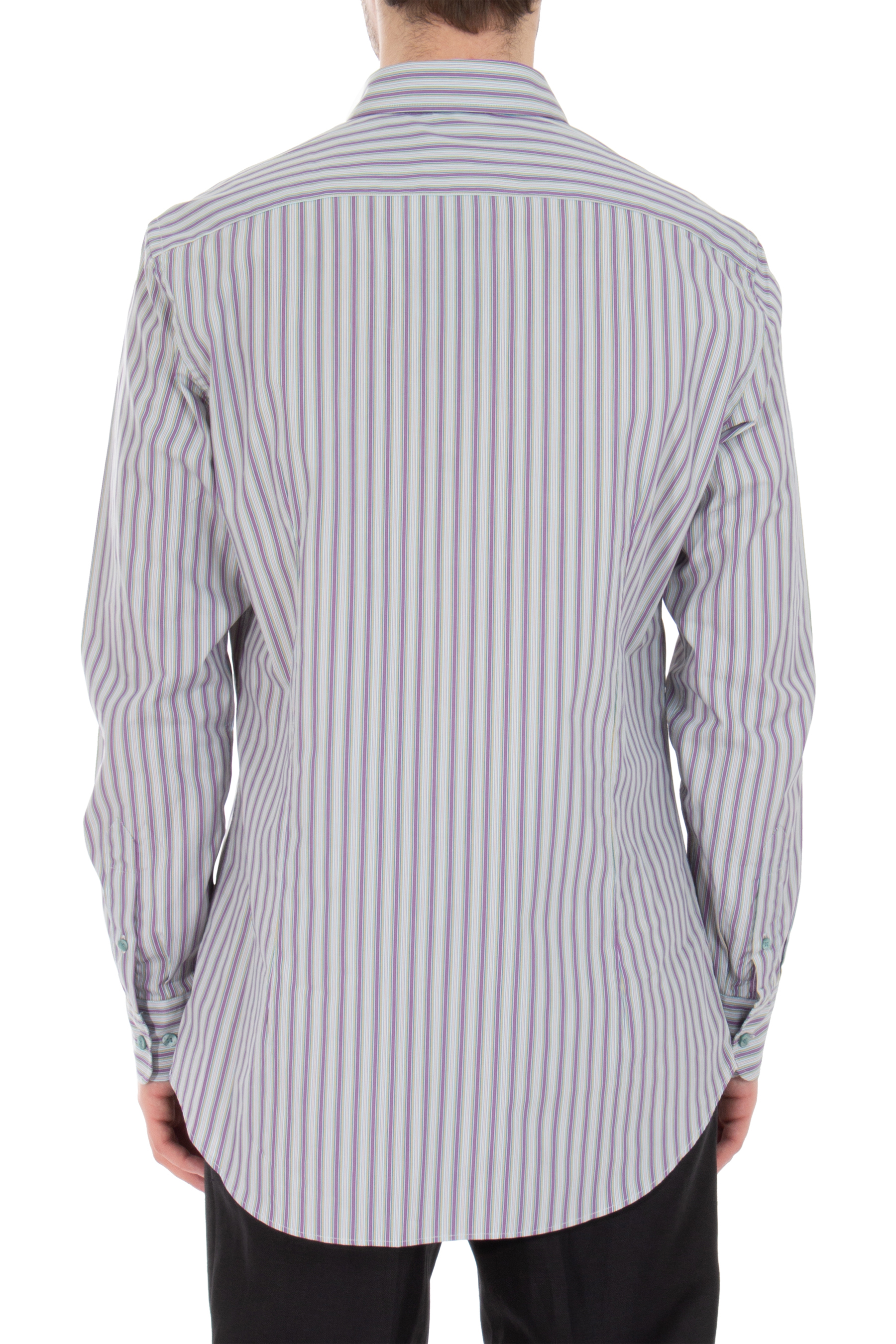 ETRO Embroiderd Striped Cotton Shirt