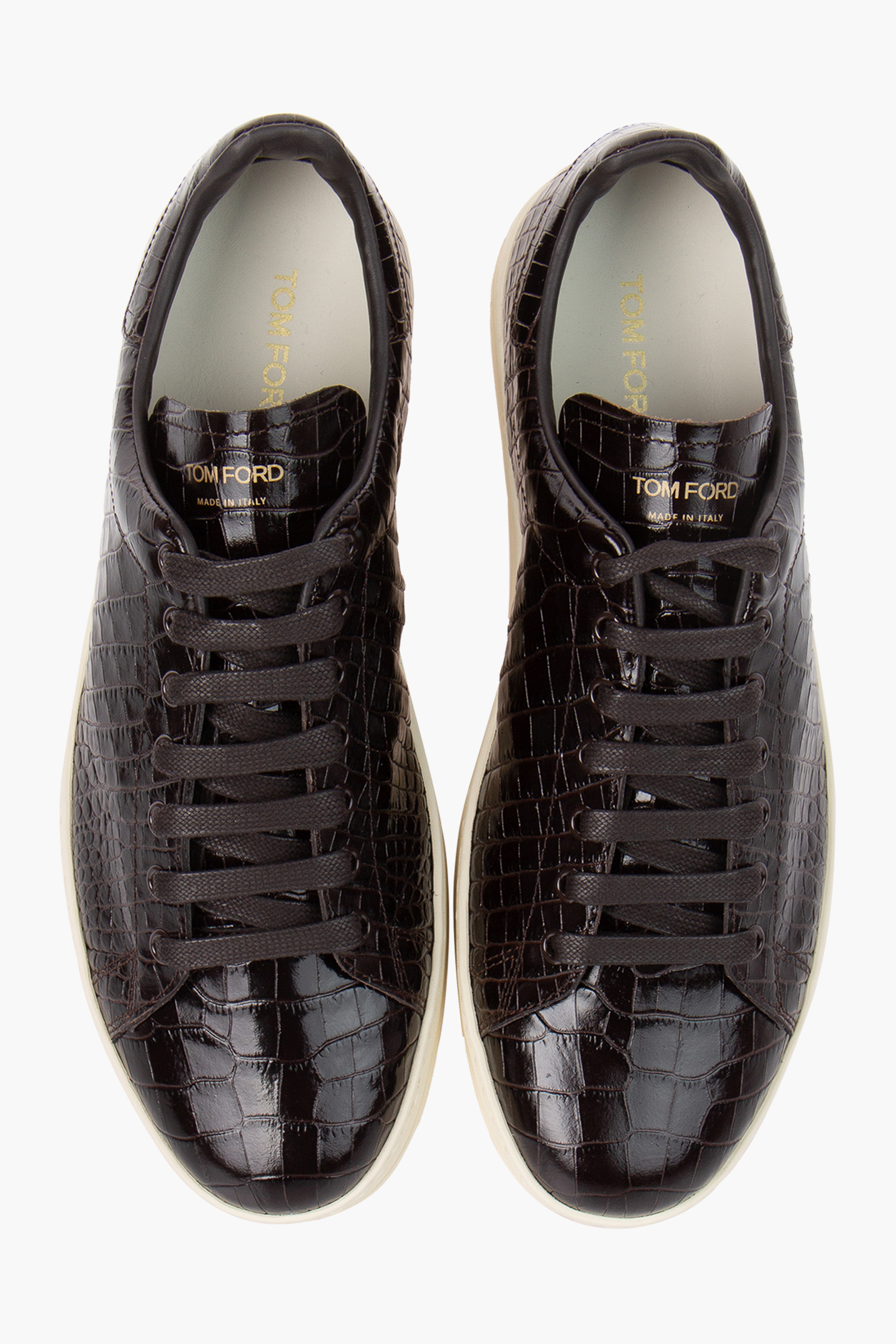 TOM FORD Printed Croc Leather Sneakers Warwick 