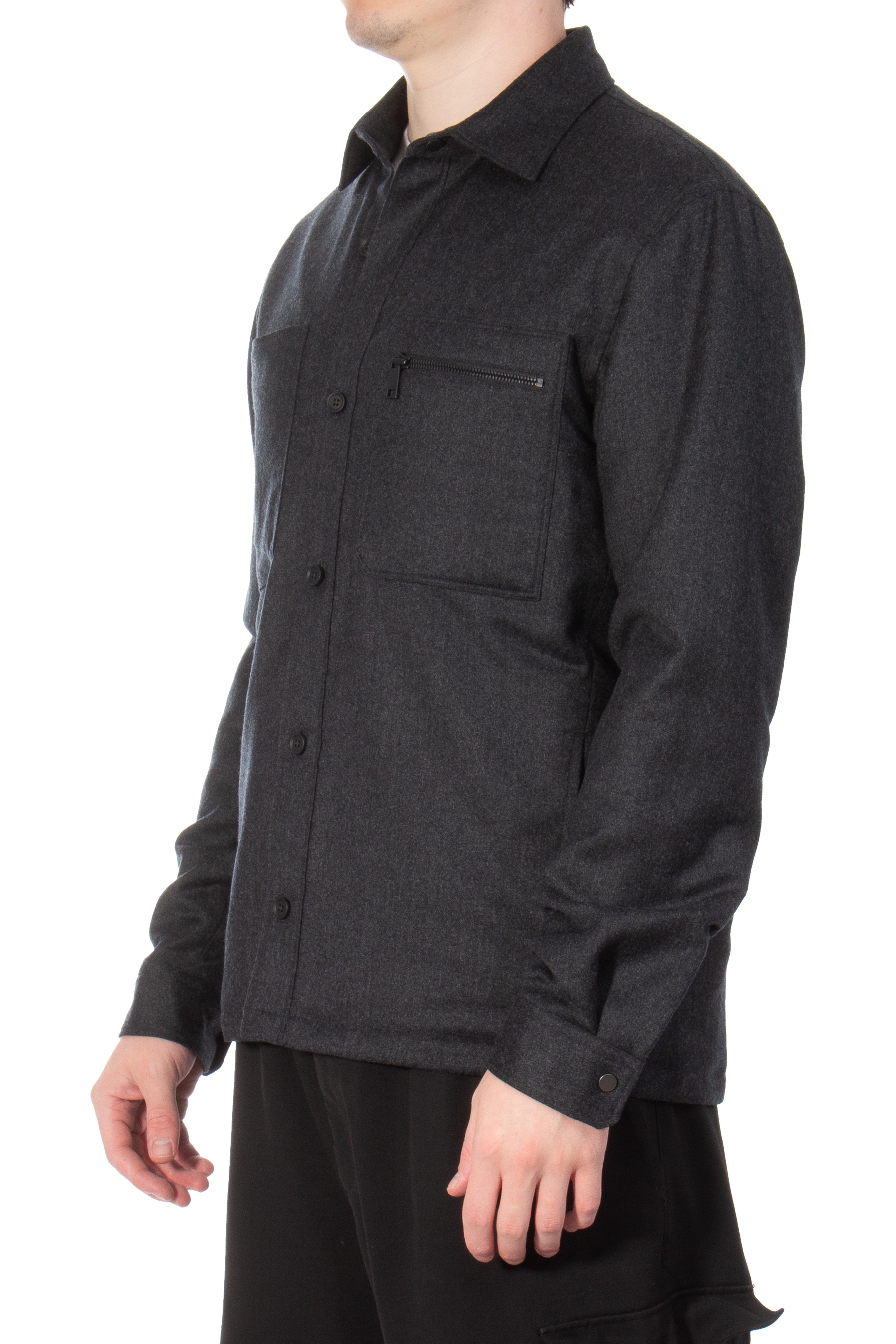 ZEGNA Lined Techmerino Wool Overshirt