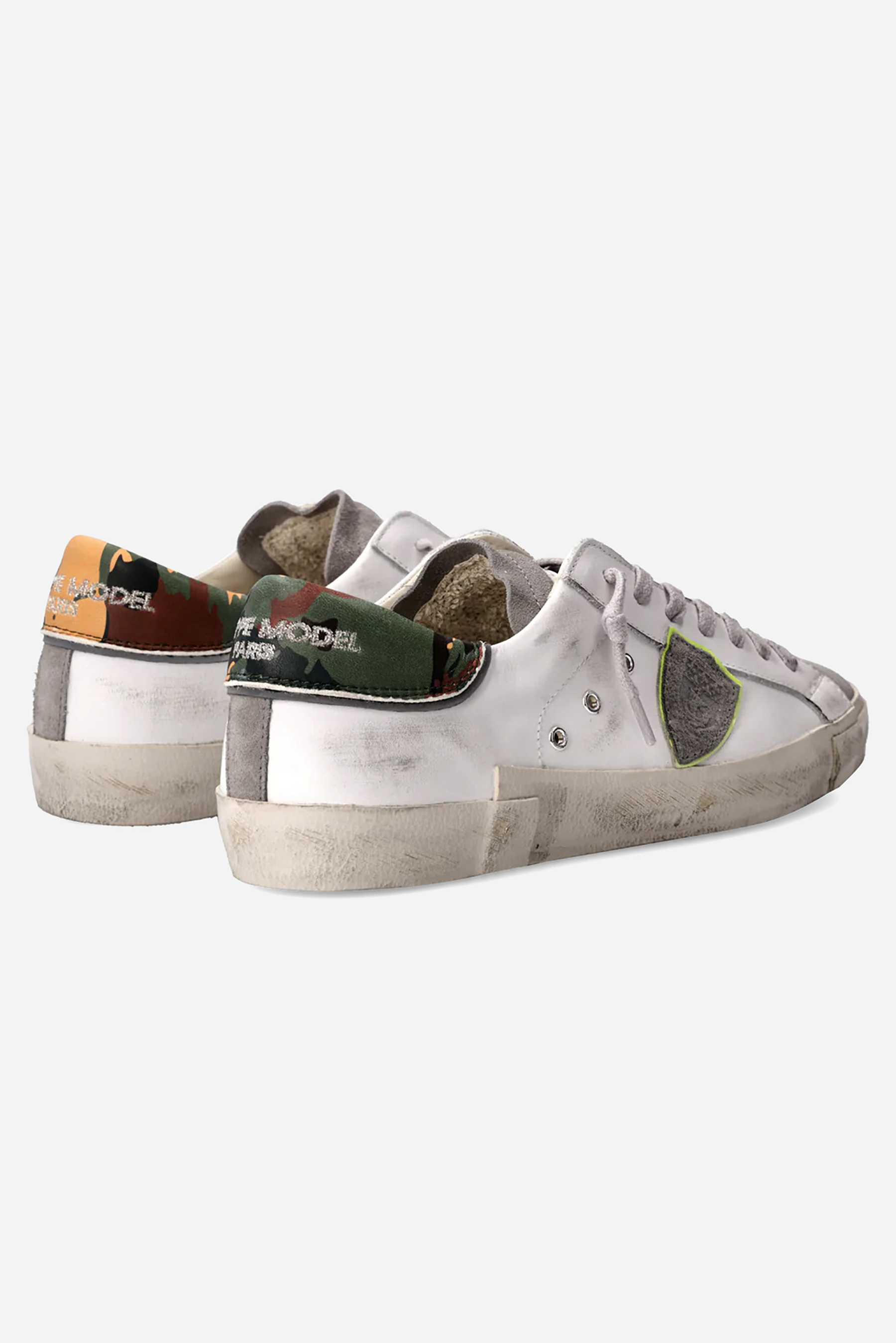 PHILIPPE MODEL Leather & Suede Sneakers Prsx Low