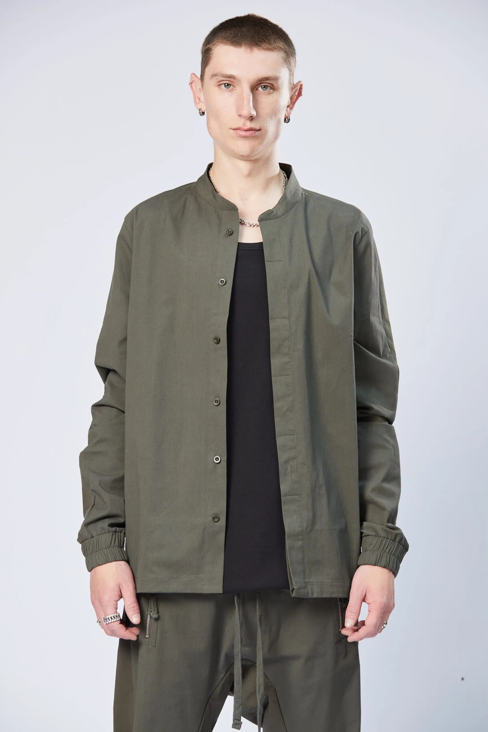 THOM KROM Cotton Stretch Overshirt 