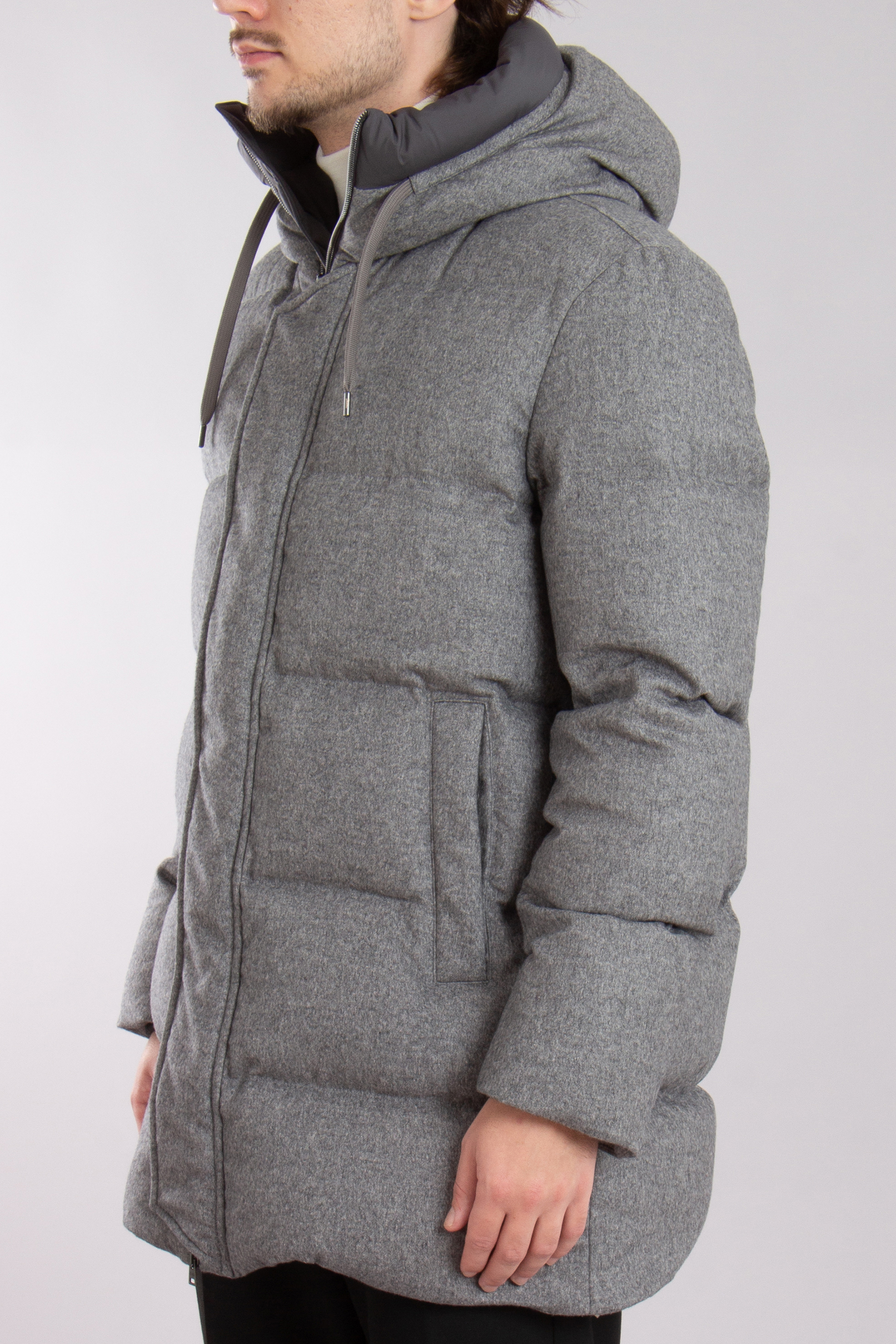 HERNO Cashmere-Silk & Ecoage Down Jacket