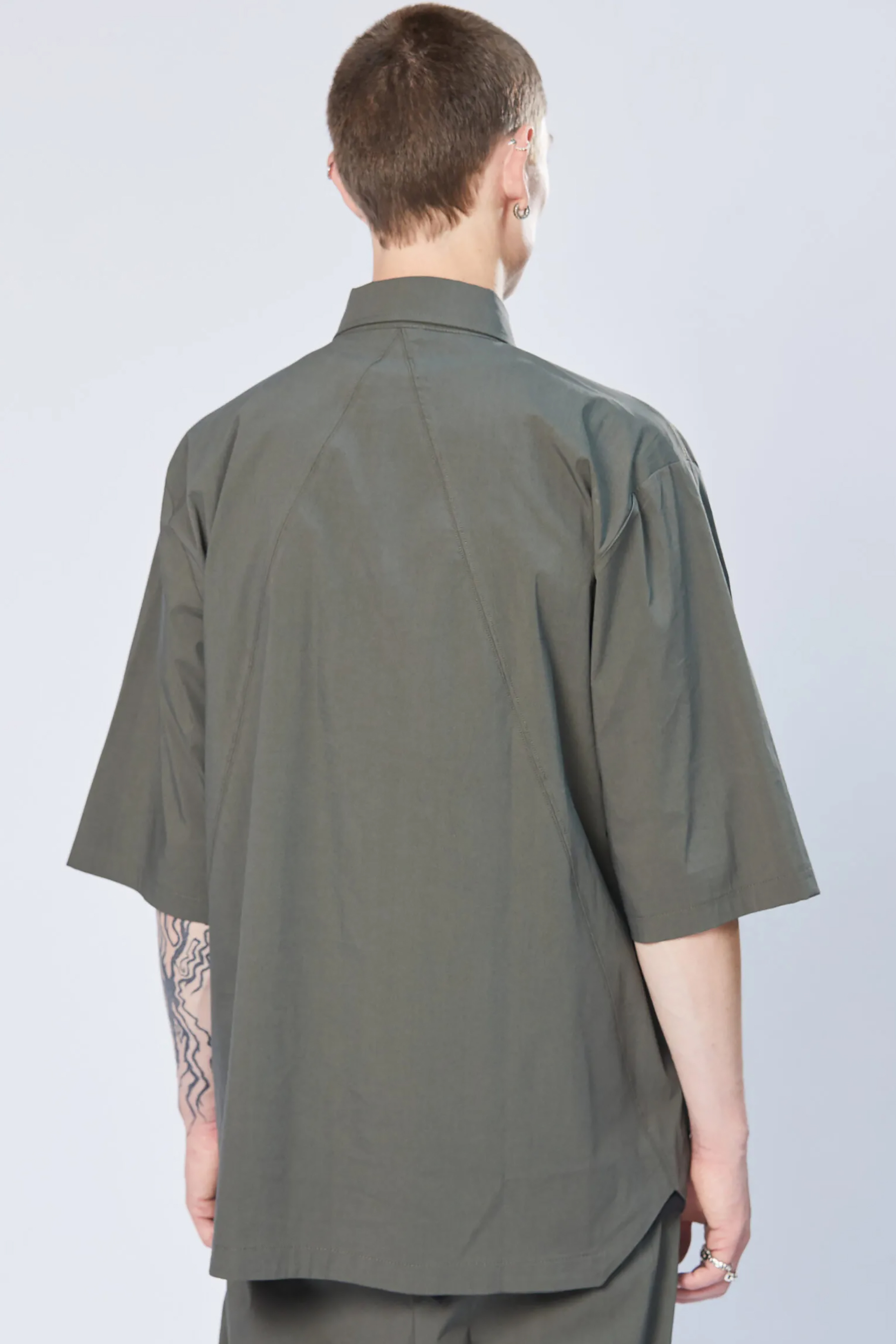 THOM KROM Oversized Cotton Stretch Shirt