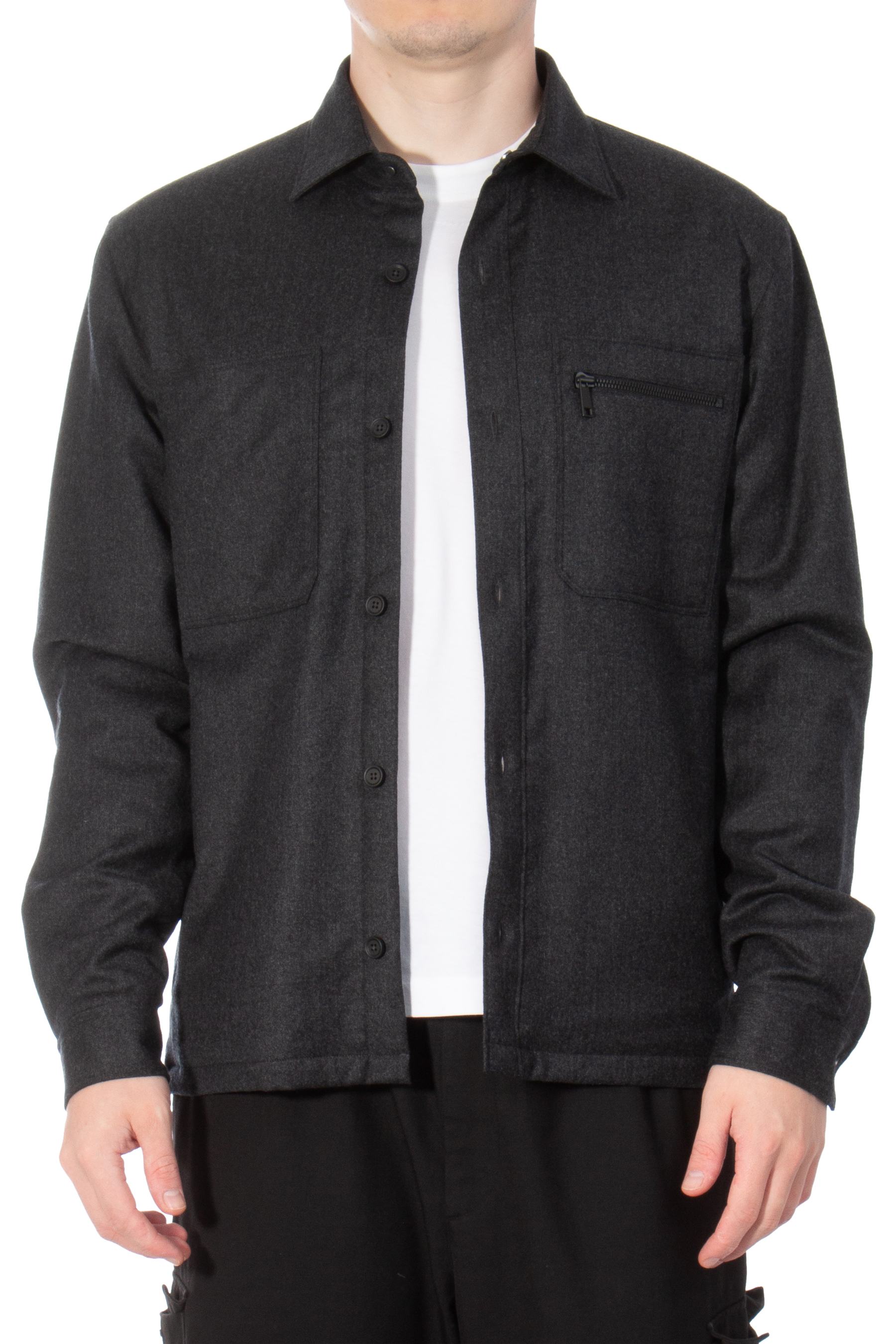 ZEGNA Lined Techmerino Wool Overshirt