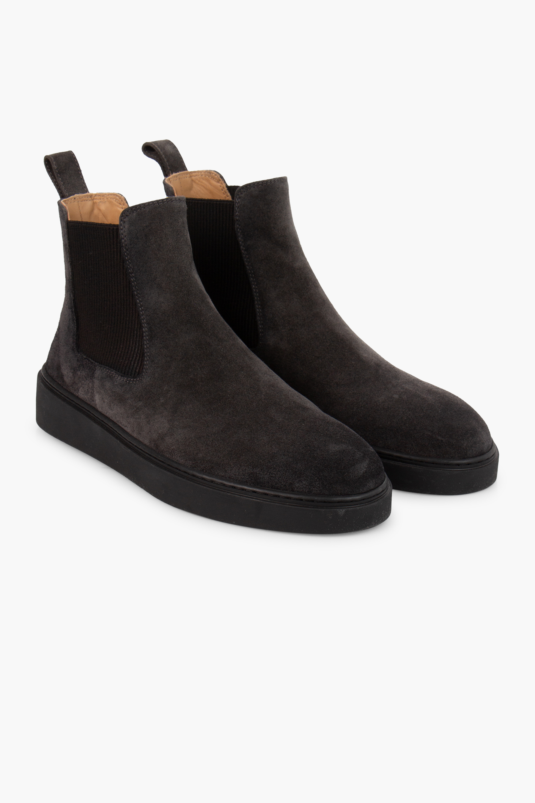 FABIANO RICCI Fur Insole Suede Chelsea Boots