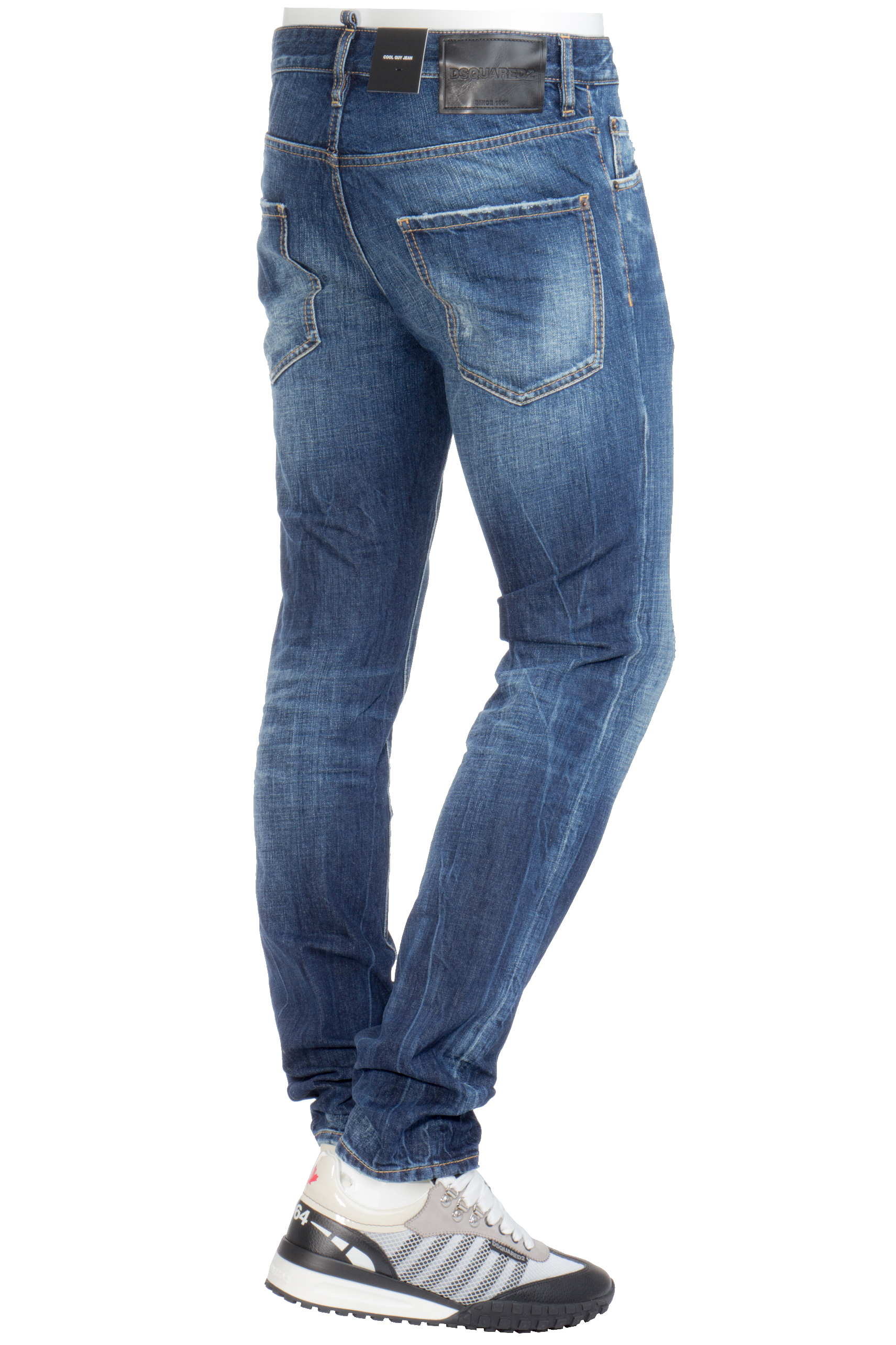 DSQUARED2 Dark Wash Cotton Stretch Denim Cool Guy Jeans