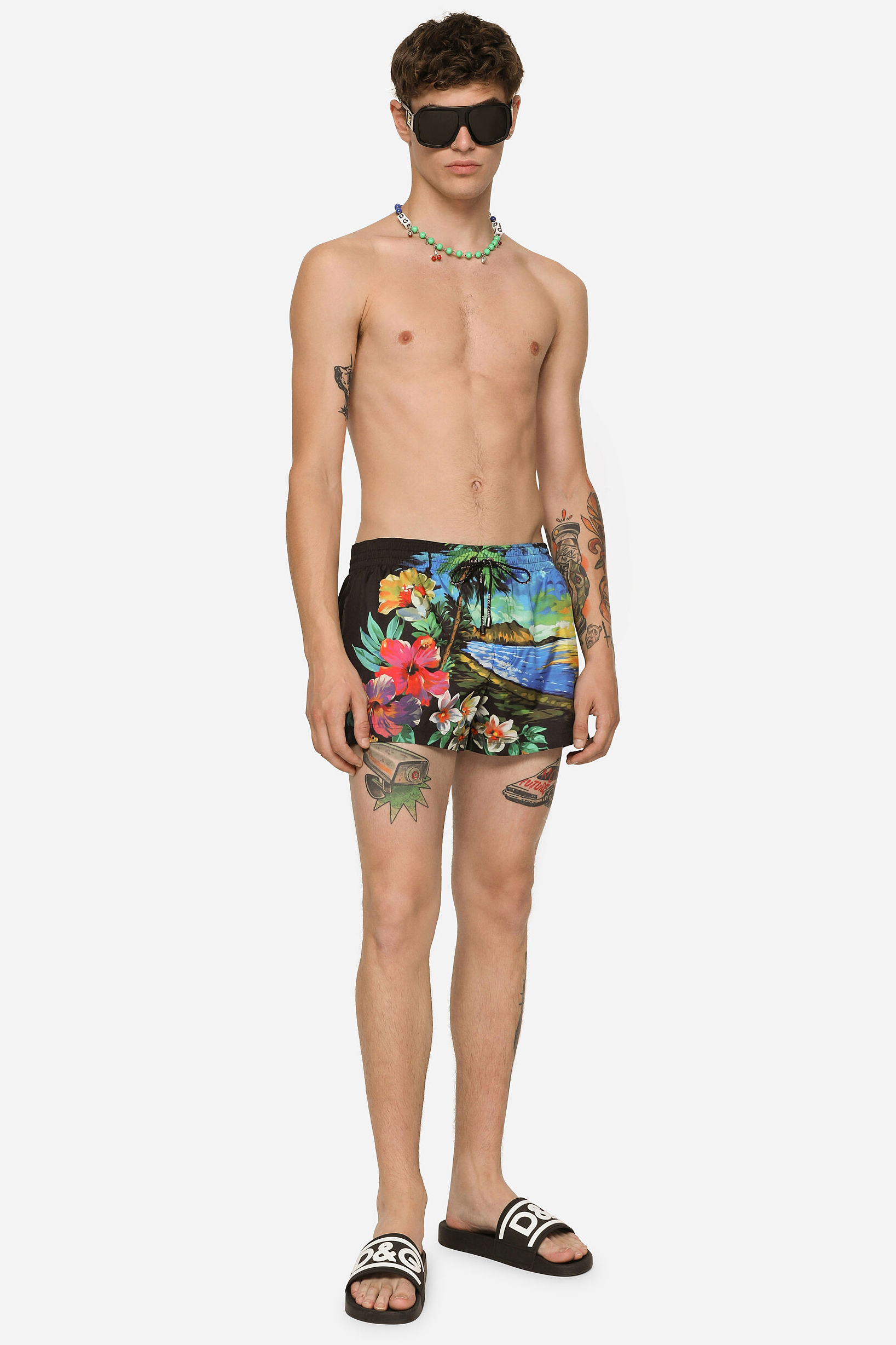 DOLCE & GABBANA Printed Swim Shorts