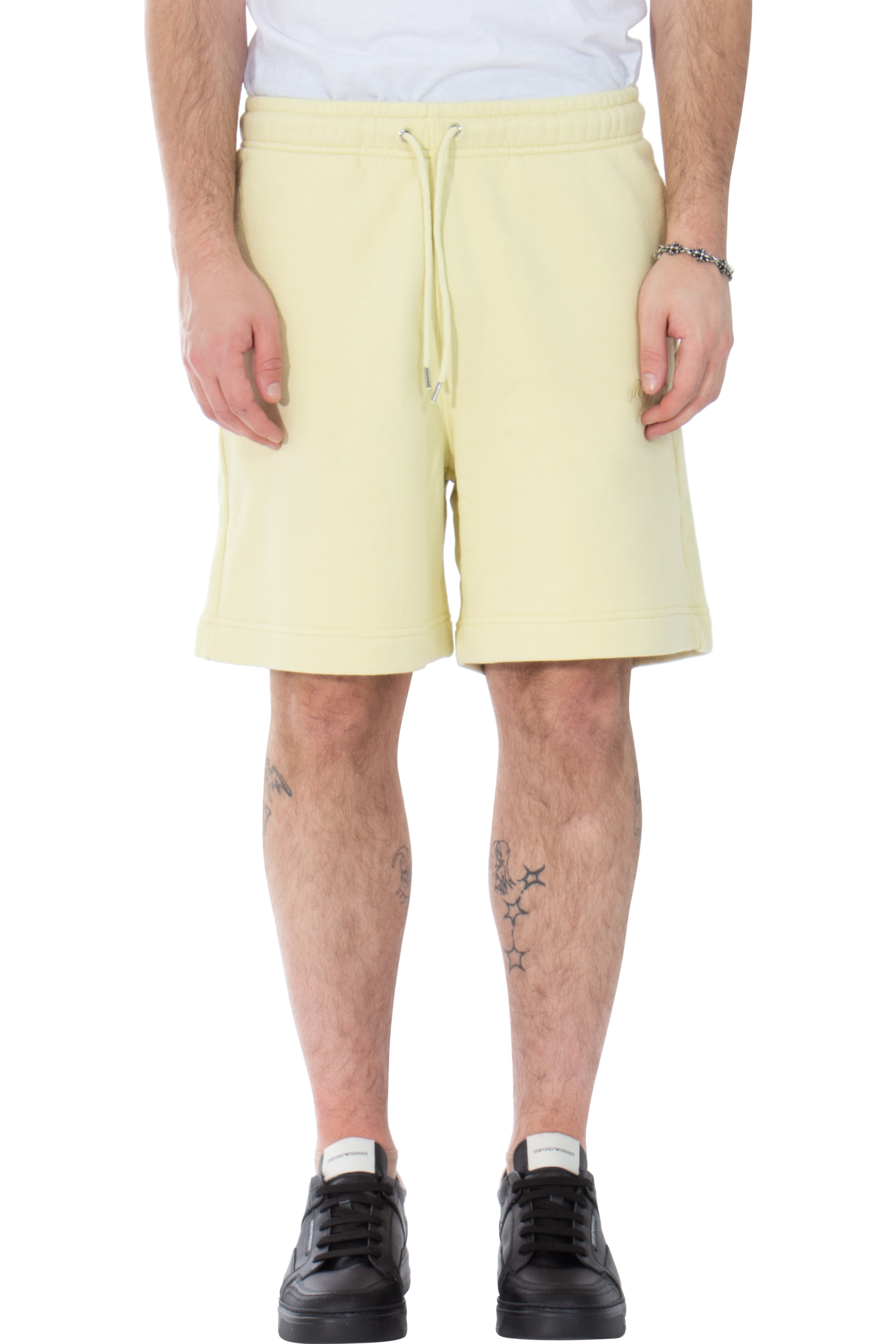 MAISON KITSUNÉ Embroidered Jogger Cut Cotton Shorts