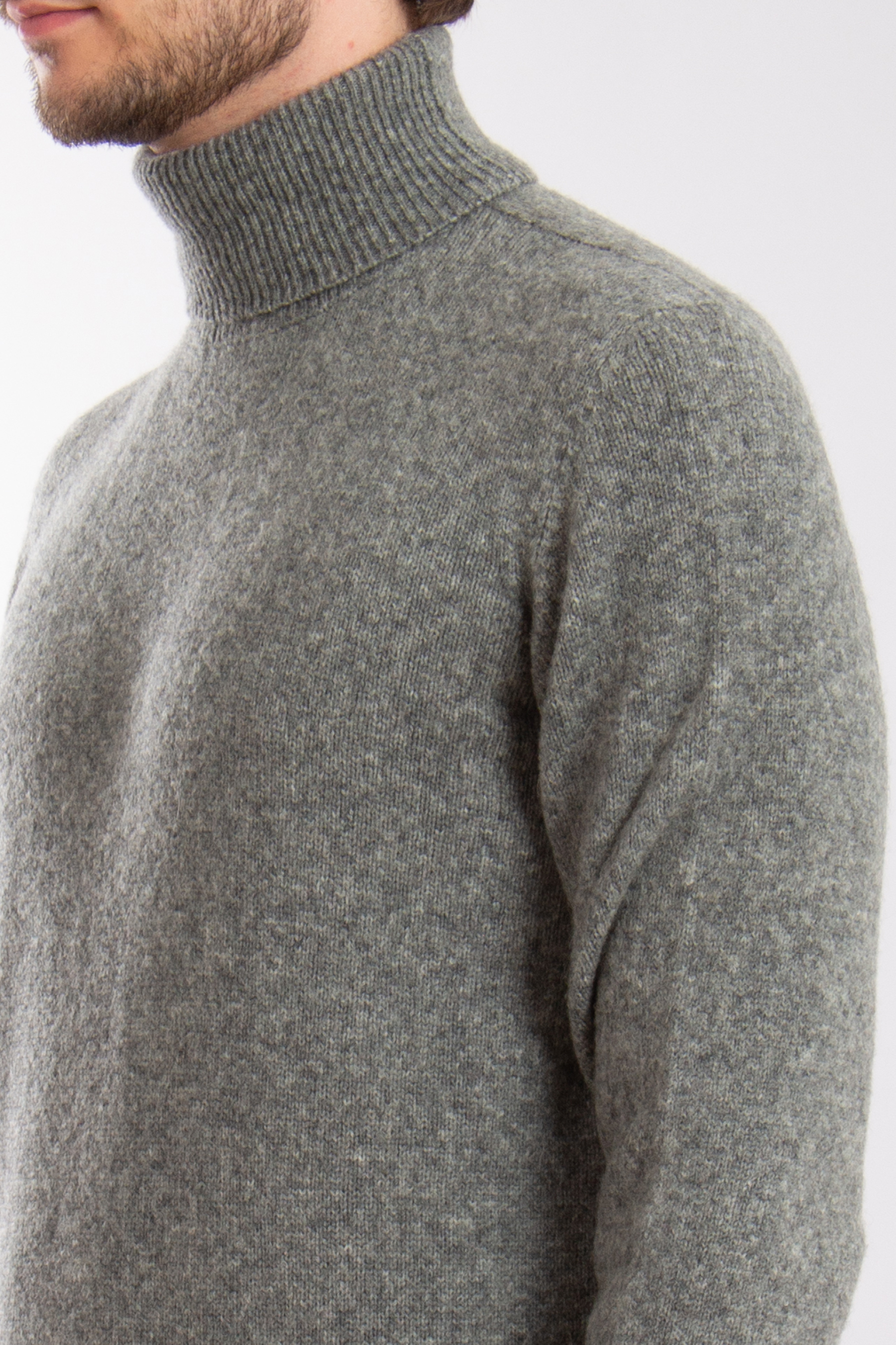 ROBERTO COLLINA Extra Fine Wool-Baby Camel Blend Turtleneck Sweater